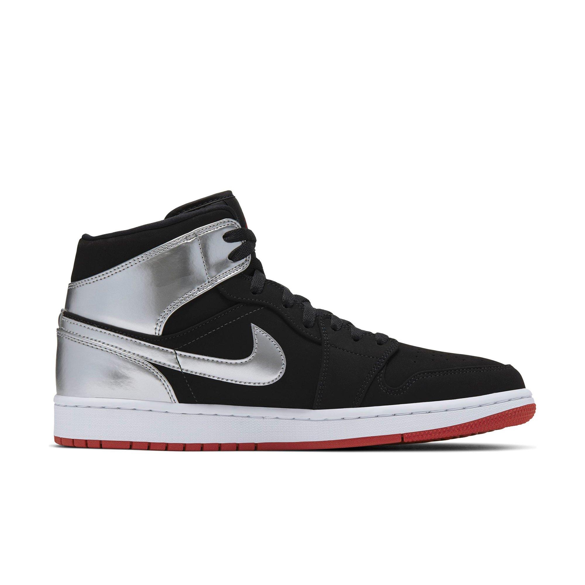 jordan 1 silver and red