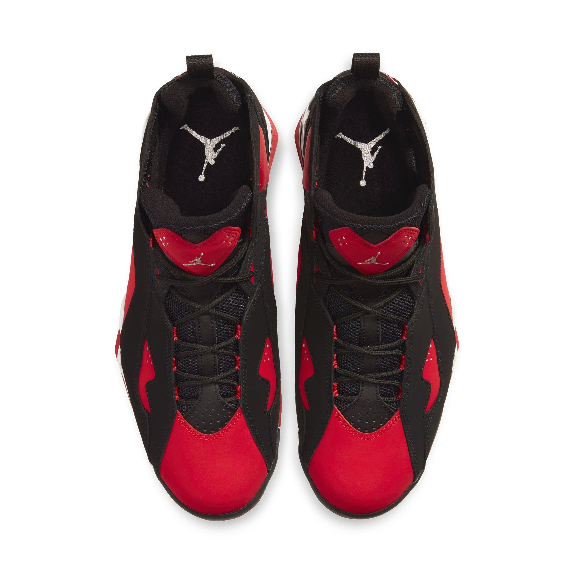 Jordan True Flight Men's "Black/Chrome/University Red/White" Shoe