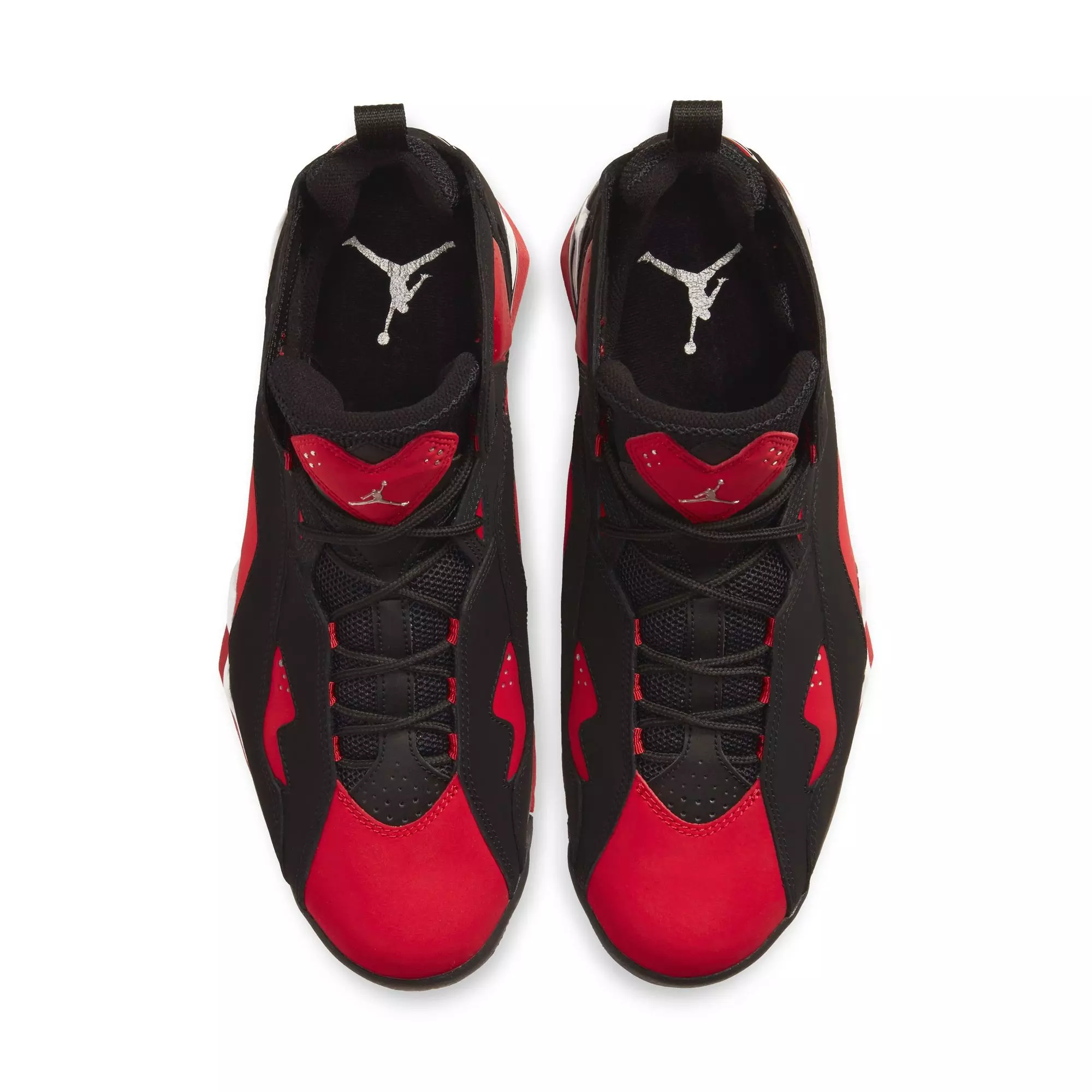 Jordan True Flight "Black/Chrome/University Red/White" Men's Shoe - RED/BLACK