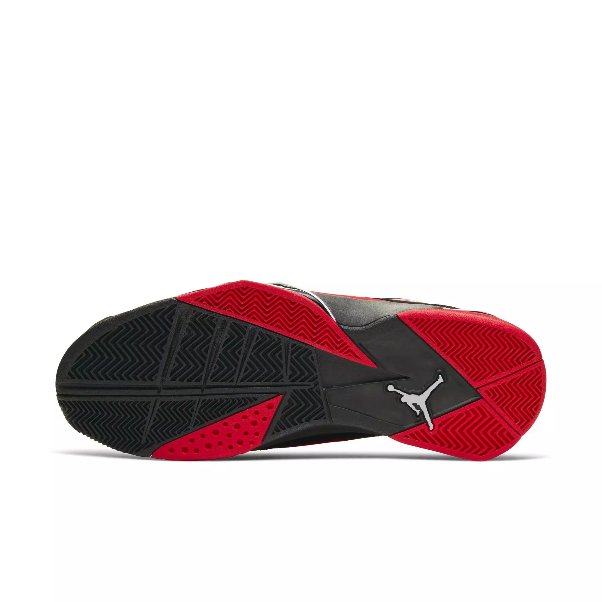 Jordan True Flight "Black/Chrome/University Red/White" Men's Shoe - RED/BLACK
