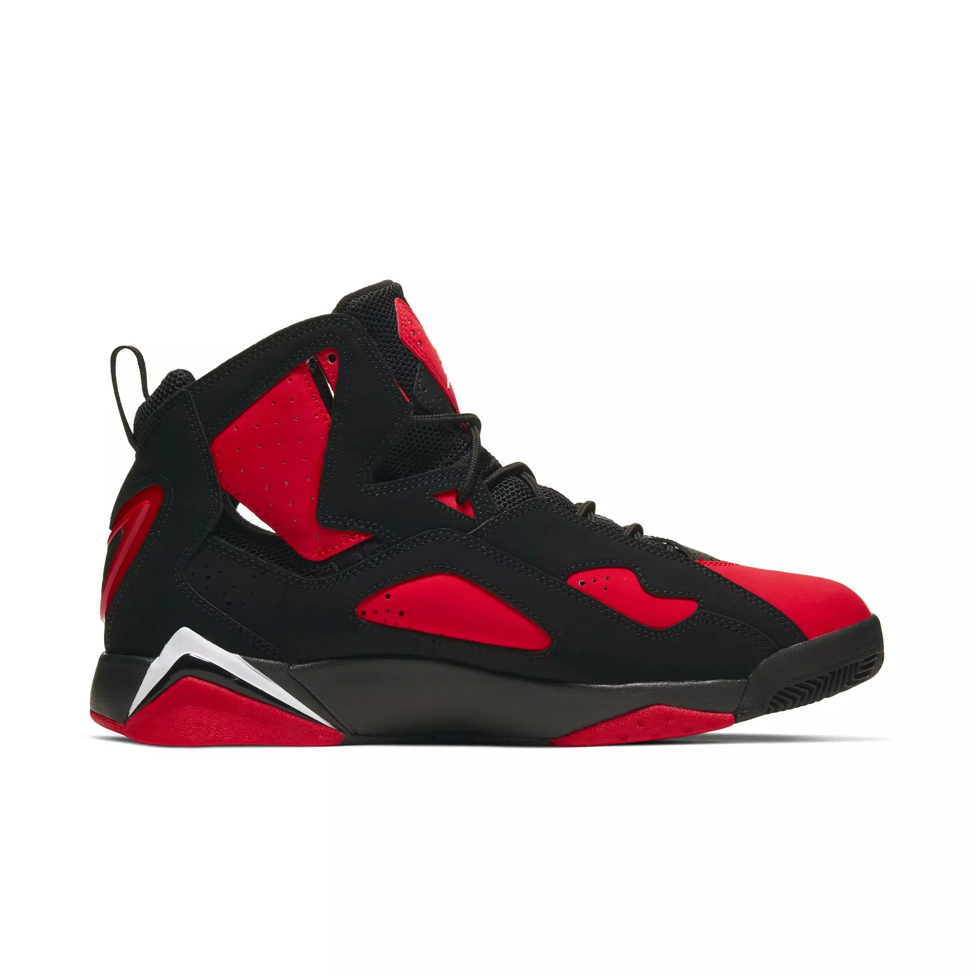 Jordan True Flight "Black/Chrome/University Red/White" Men's Shoe - RED/BLACK