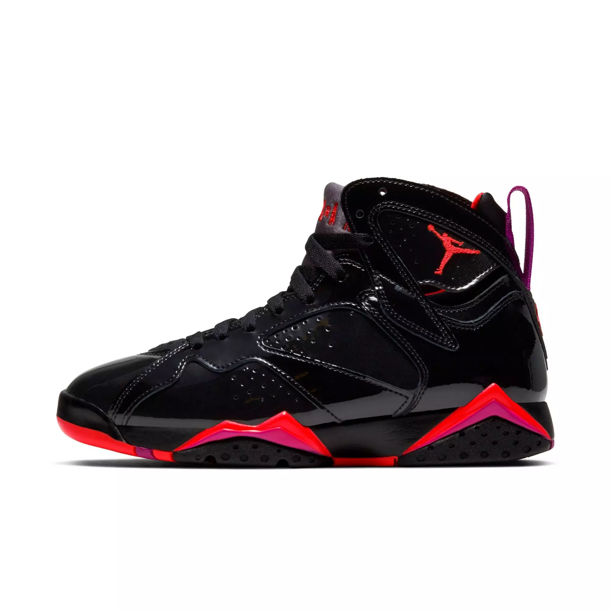 Jordan 7 Retro "Black/Bright Crimson/Anthracite" Women's Shoe - BLACK/PURPLE