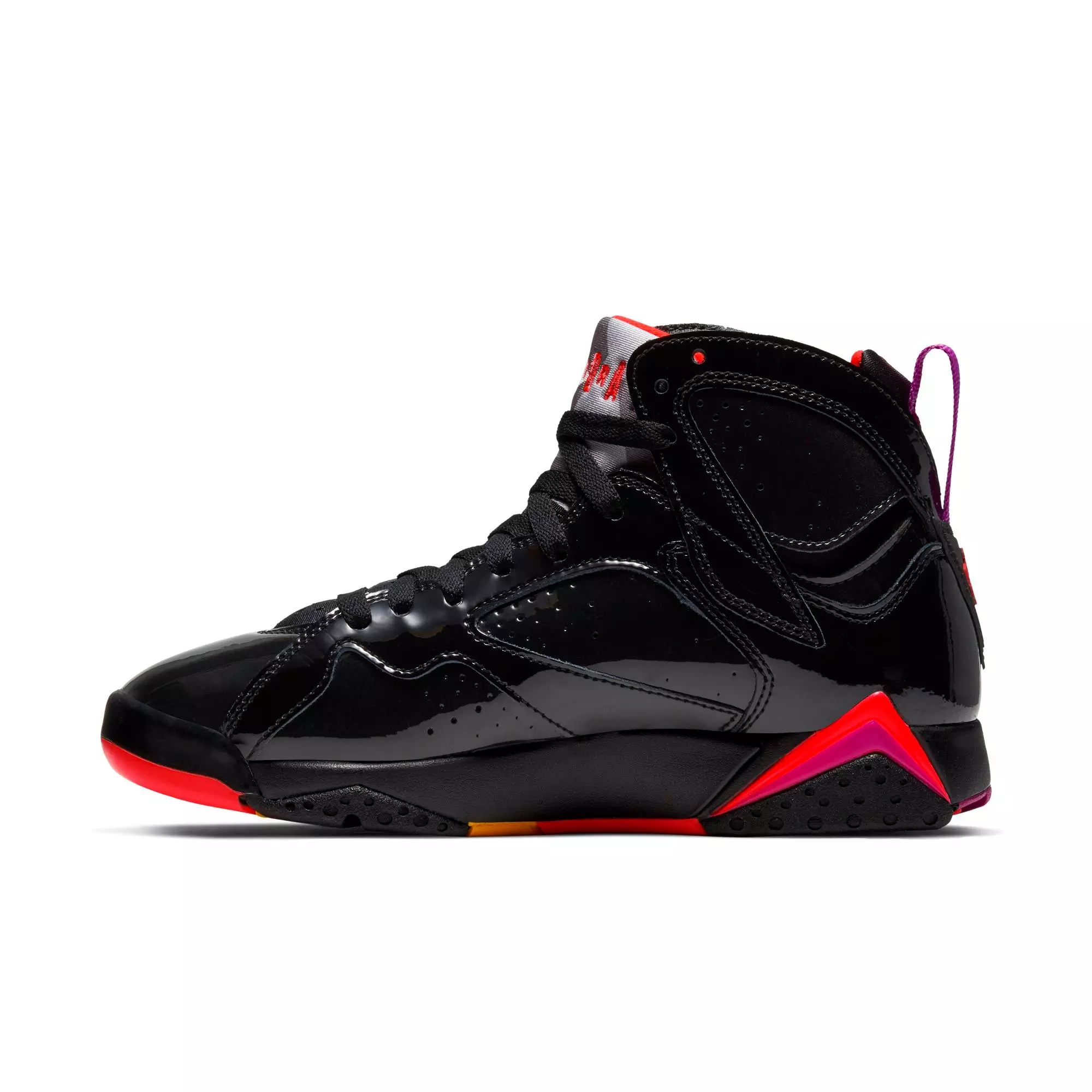Jordan 7 Retro "Black/Bright Crimson/Anthracite" Women's Shoe - BLACK/PURPLE