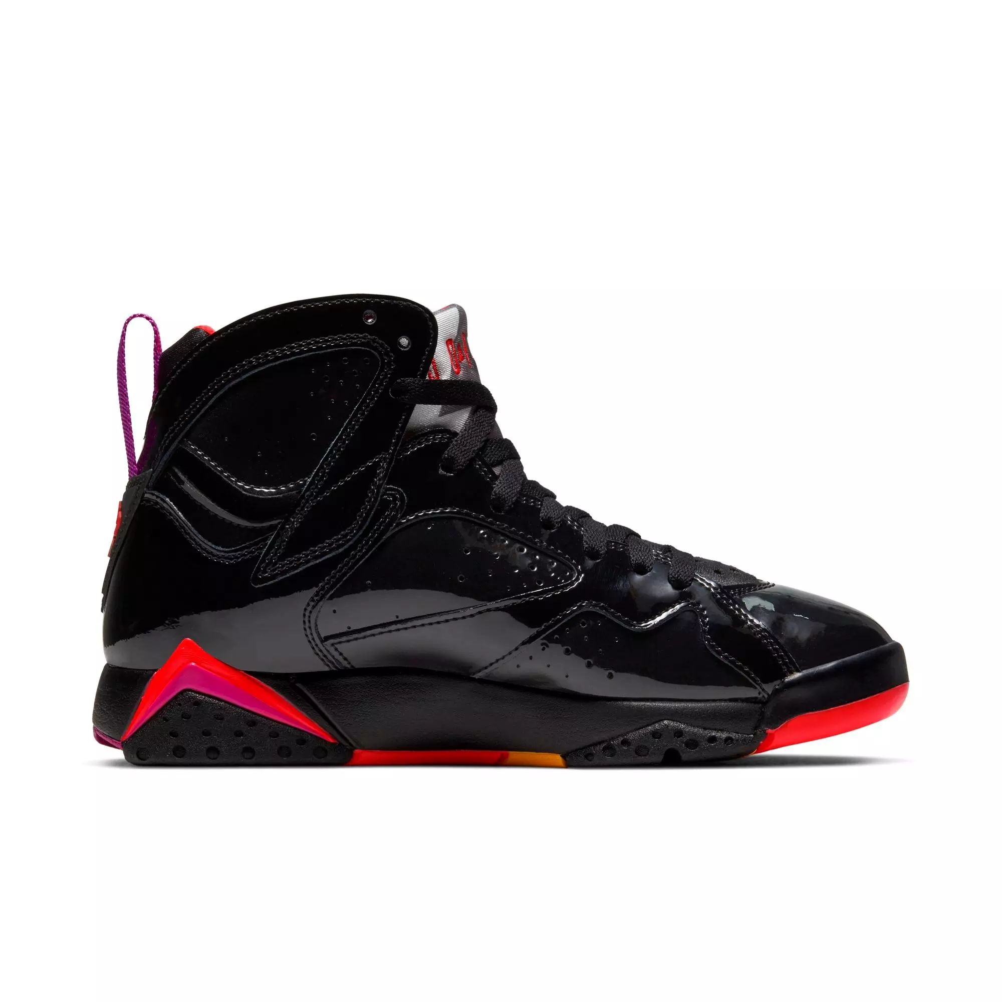 Jordan 7 Retro "Black/Bright Crimson/Anthracite" Women's Shoe - BLACK/PURPLE