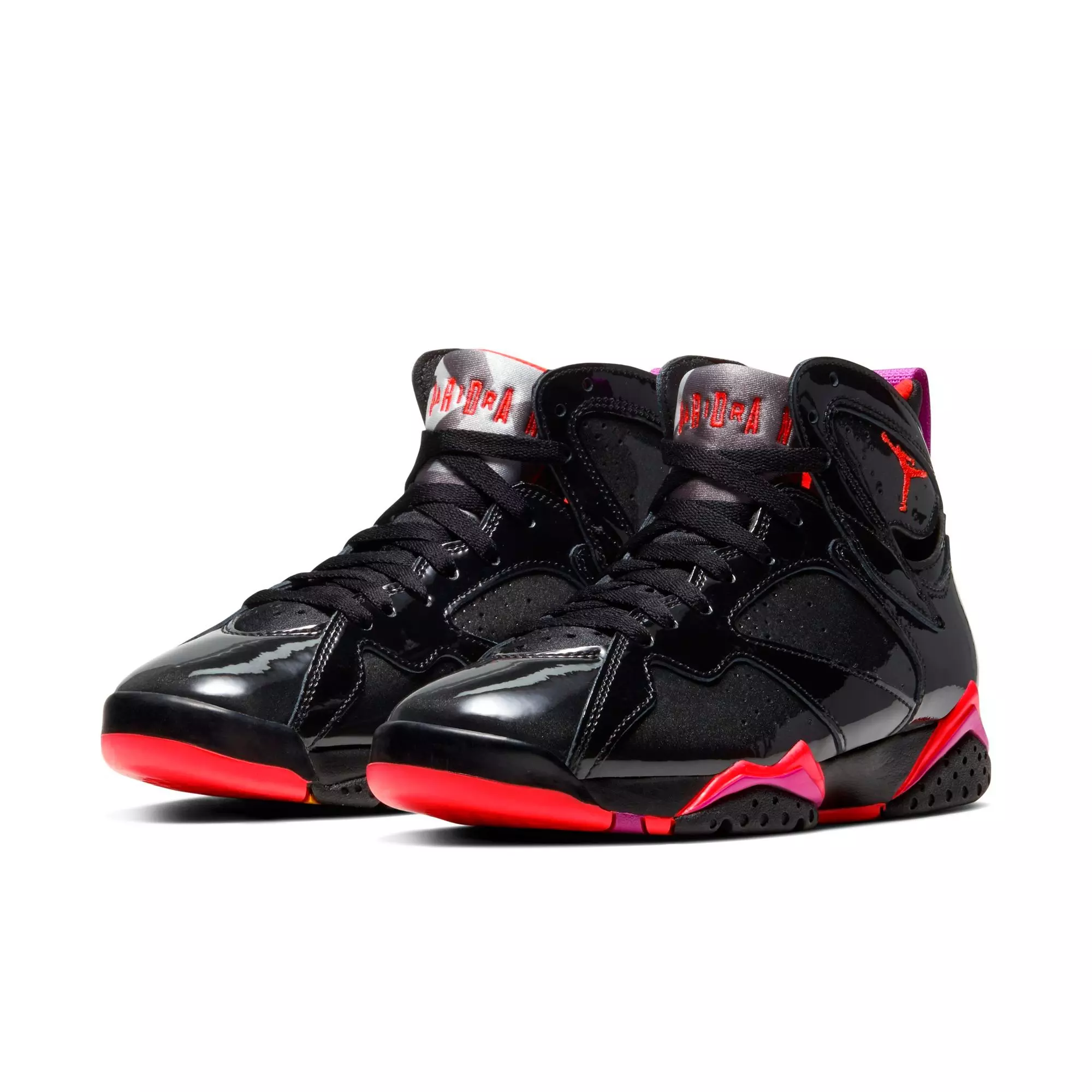 Jordan 7 Retro "Black/Bright Crimson/Anthracite" Women's Shoe - BLACK/PURPLE