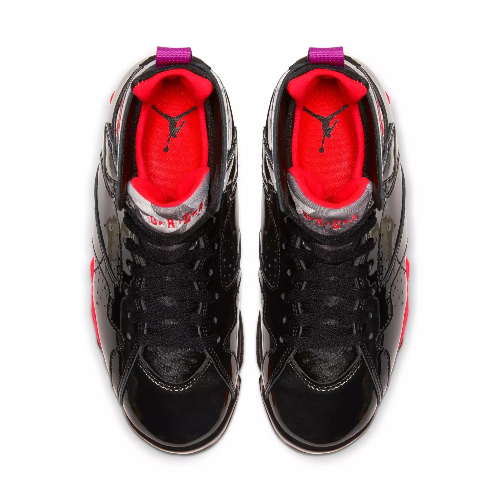 Jordan 7 Retro "Black/Bright Crimson/Anthracite" Women's Shoe - BLACK/PURPLE