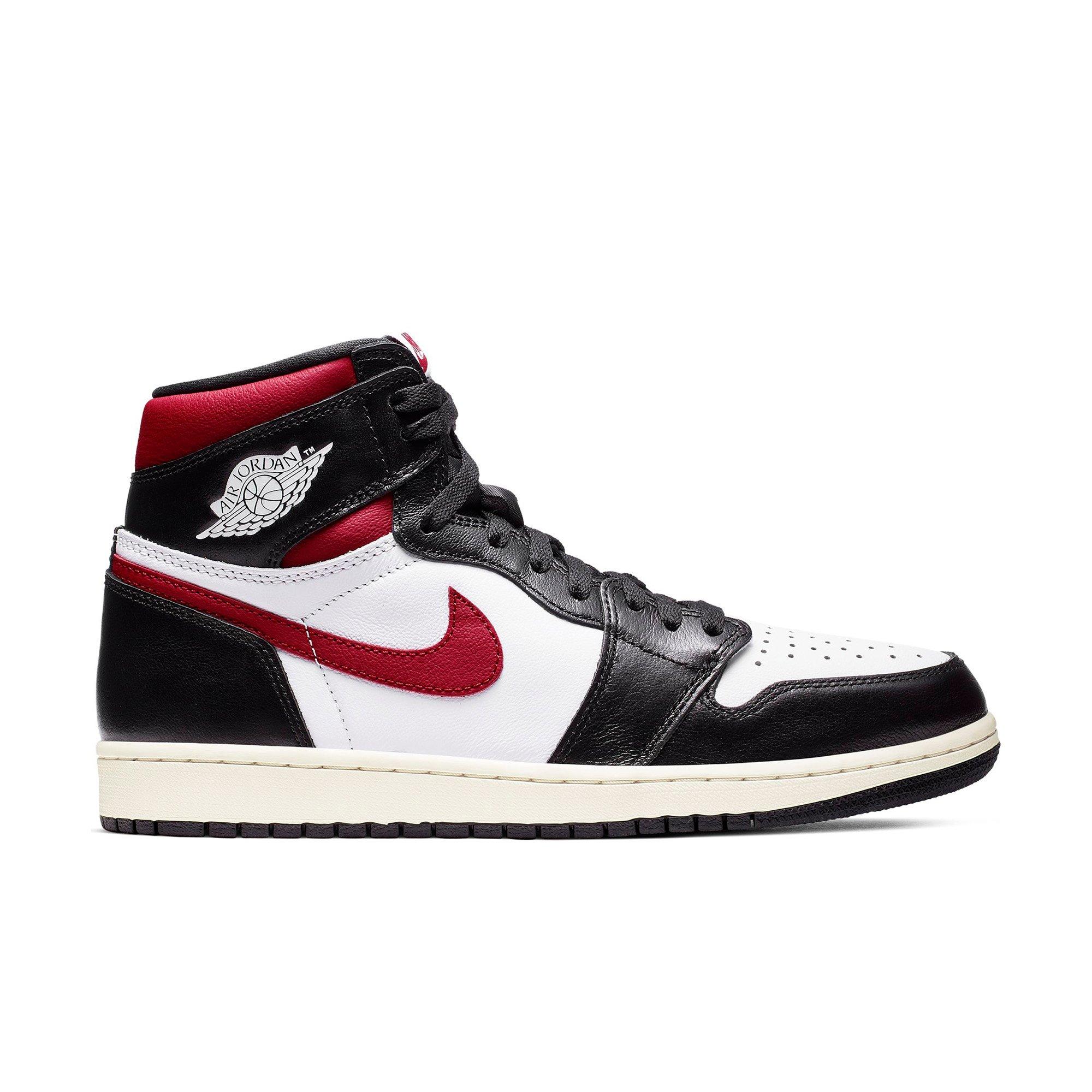 partikel Talje tin Jordan 1 Retro High OG "Black/Gym Red/White" Men's Shoe - Hibbett | City  Gear