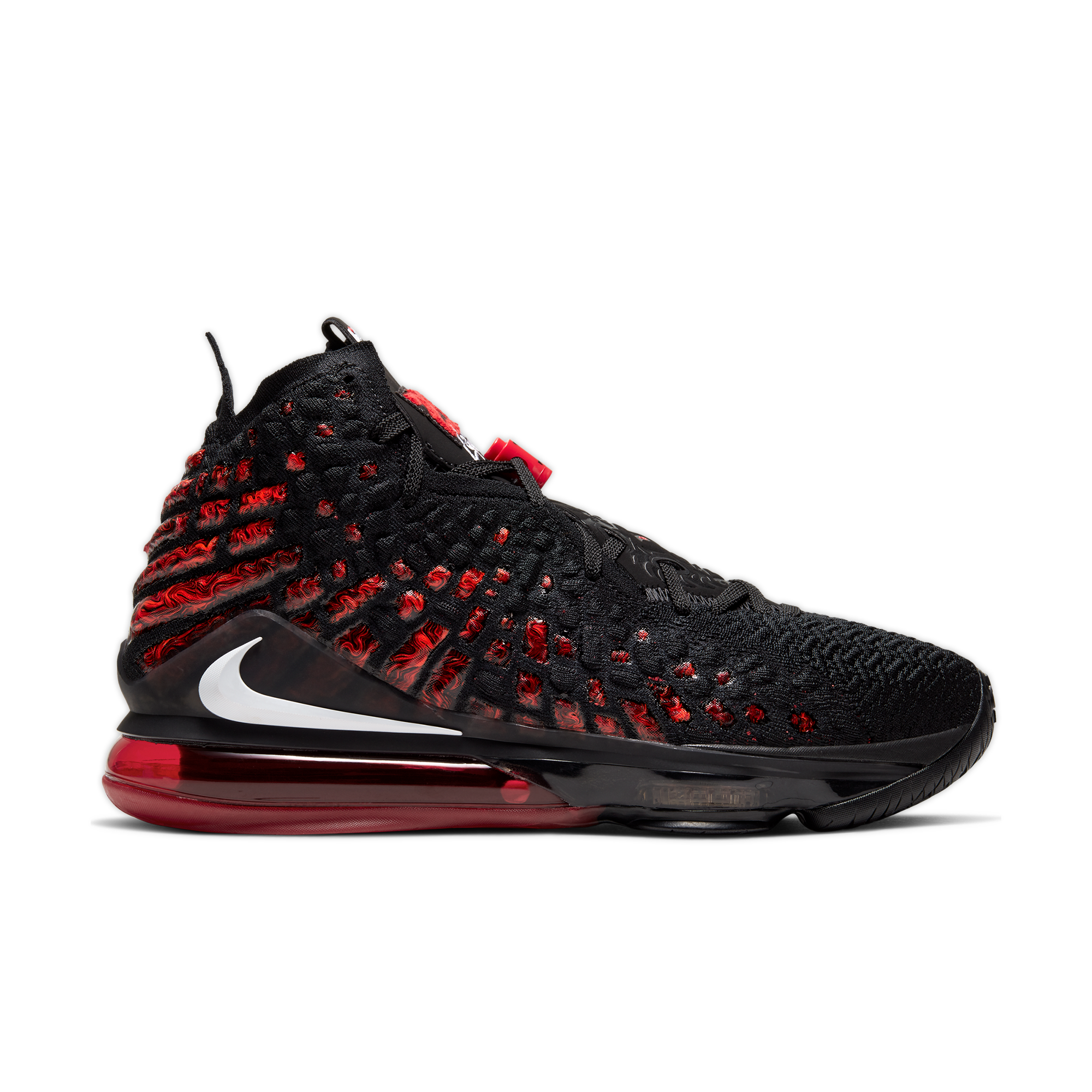 lebron james shoes red black