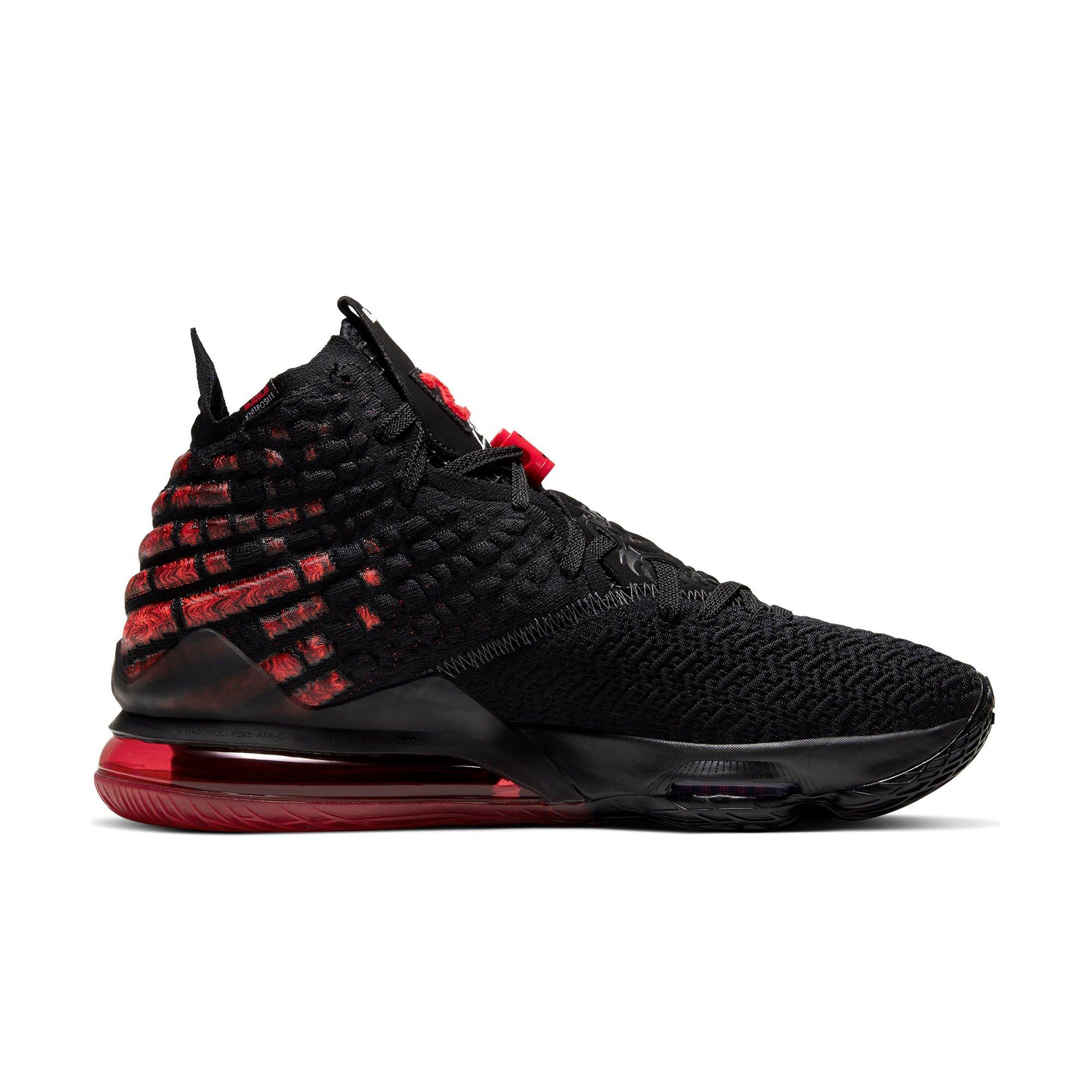 red and black lebron shoes