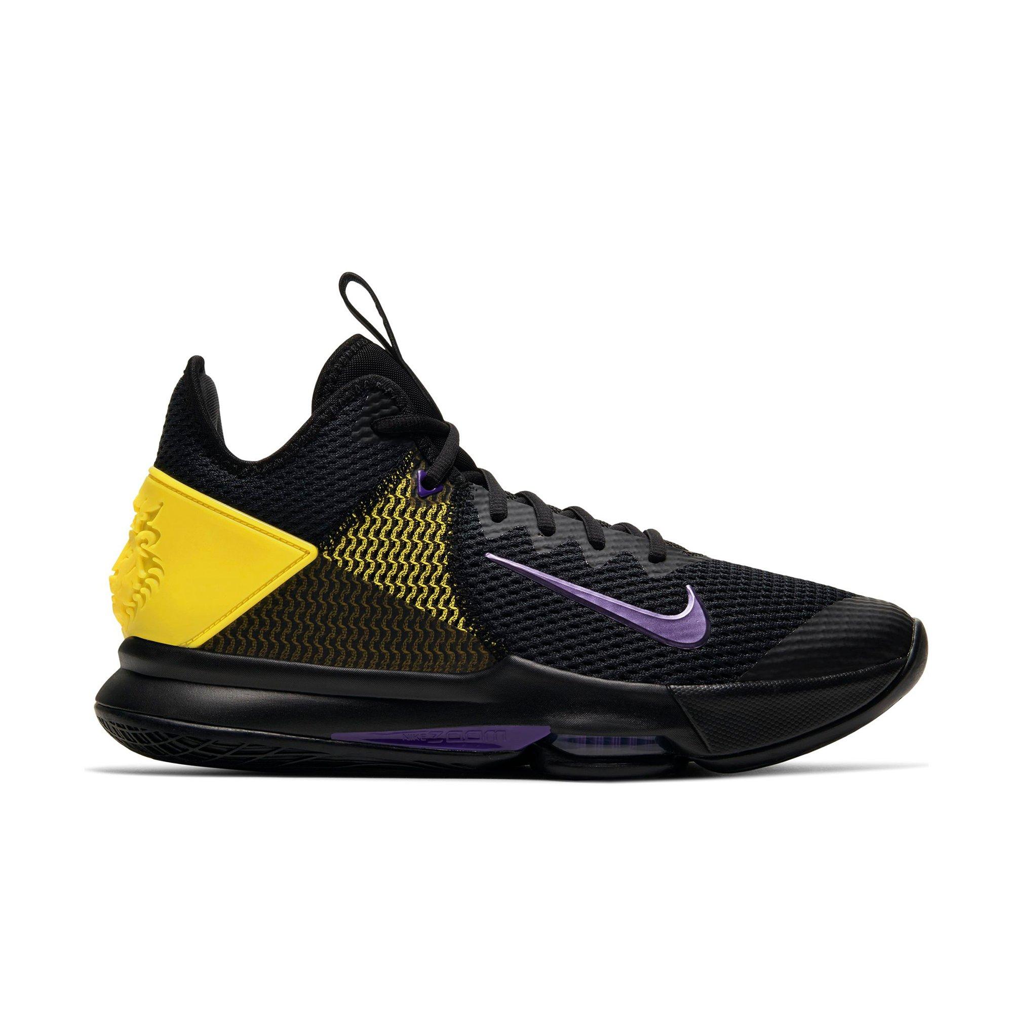 nike purple yellow black shoes