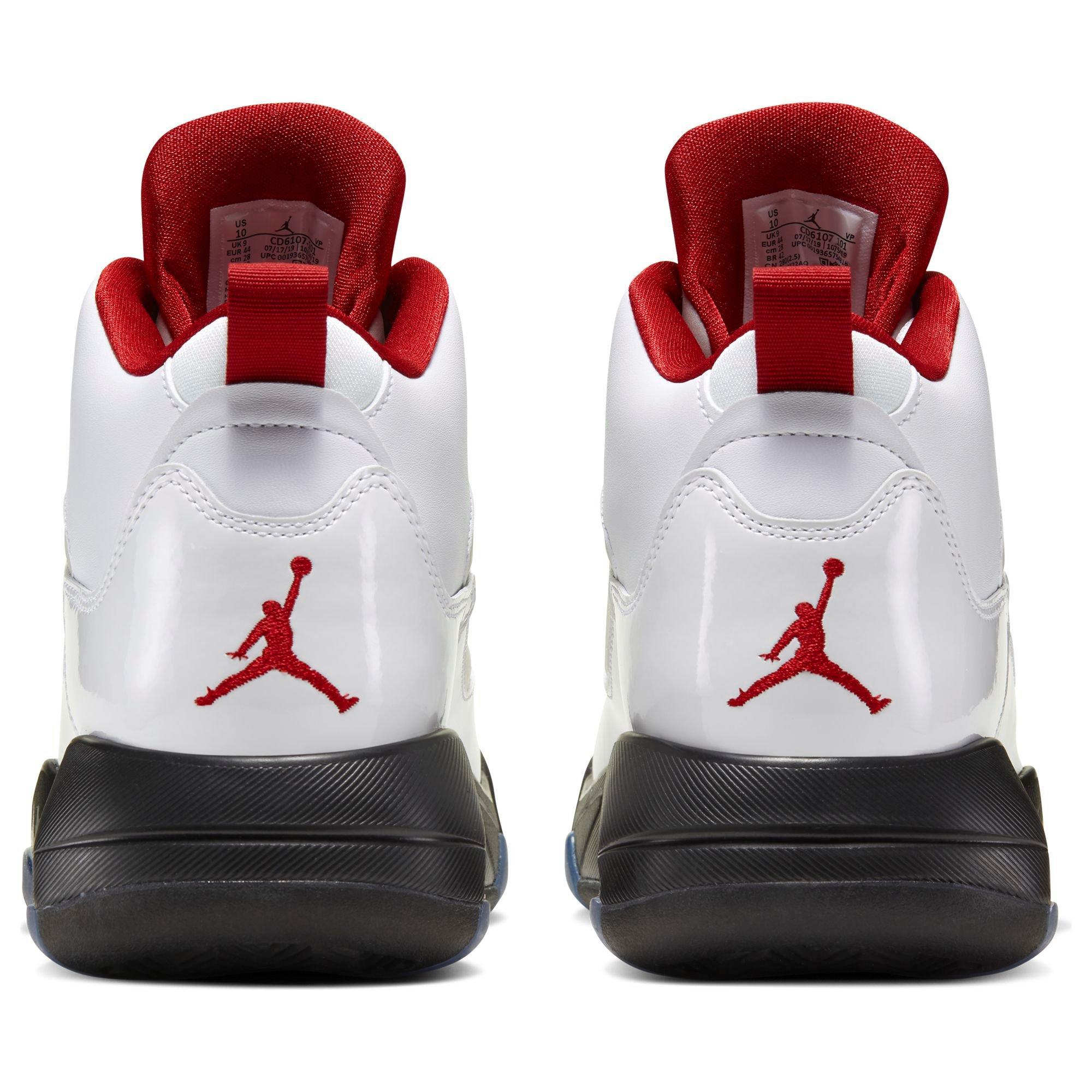 Jordan Maxin 200 "White/Gym Red/Black/Reflect Silver" Men's Shoe - WHITE/BLACK/RED Thumbnail View 8