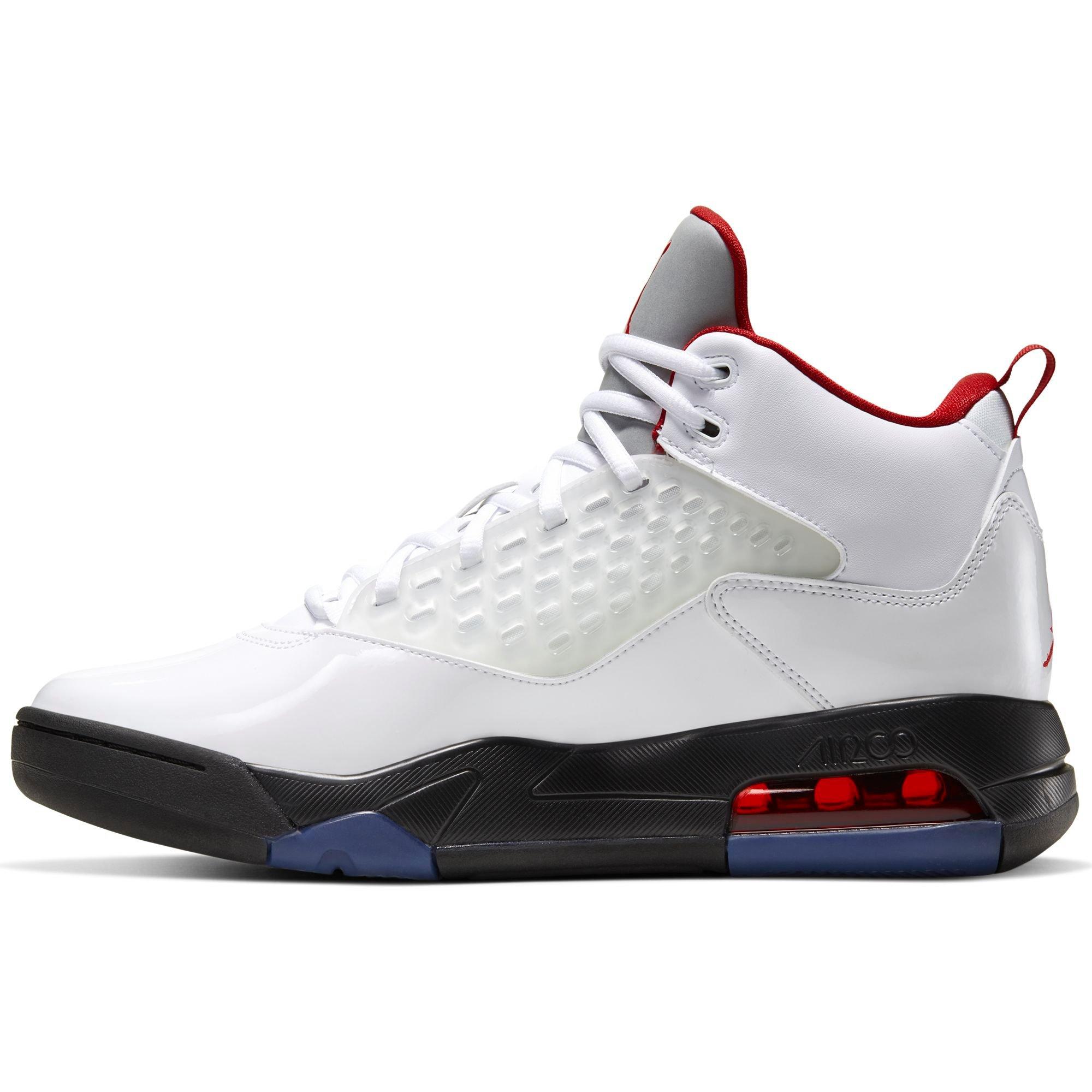 Jordan Maxin 200 "White/Gym Red/Black/Reflect Silver" Men's Shoe - WHITE/BLACK/RED Thumbnail View 7