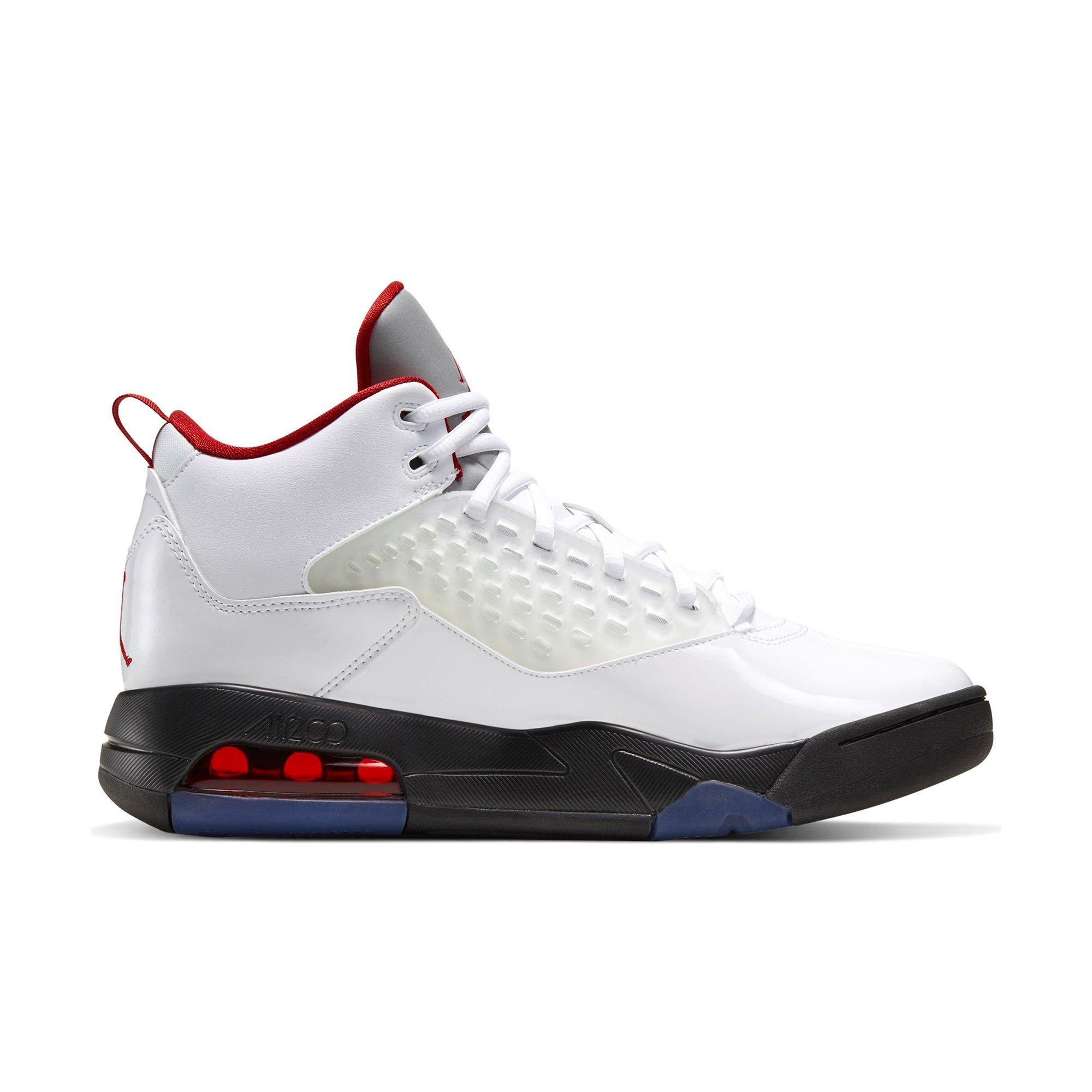 Jordan Maxin 200 "White/Gym Red/Black/Reflect Silver" Men's Shoe - WHITE/BLACK/RED Thumbnail View 2