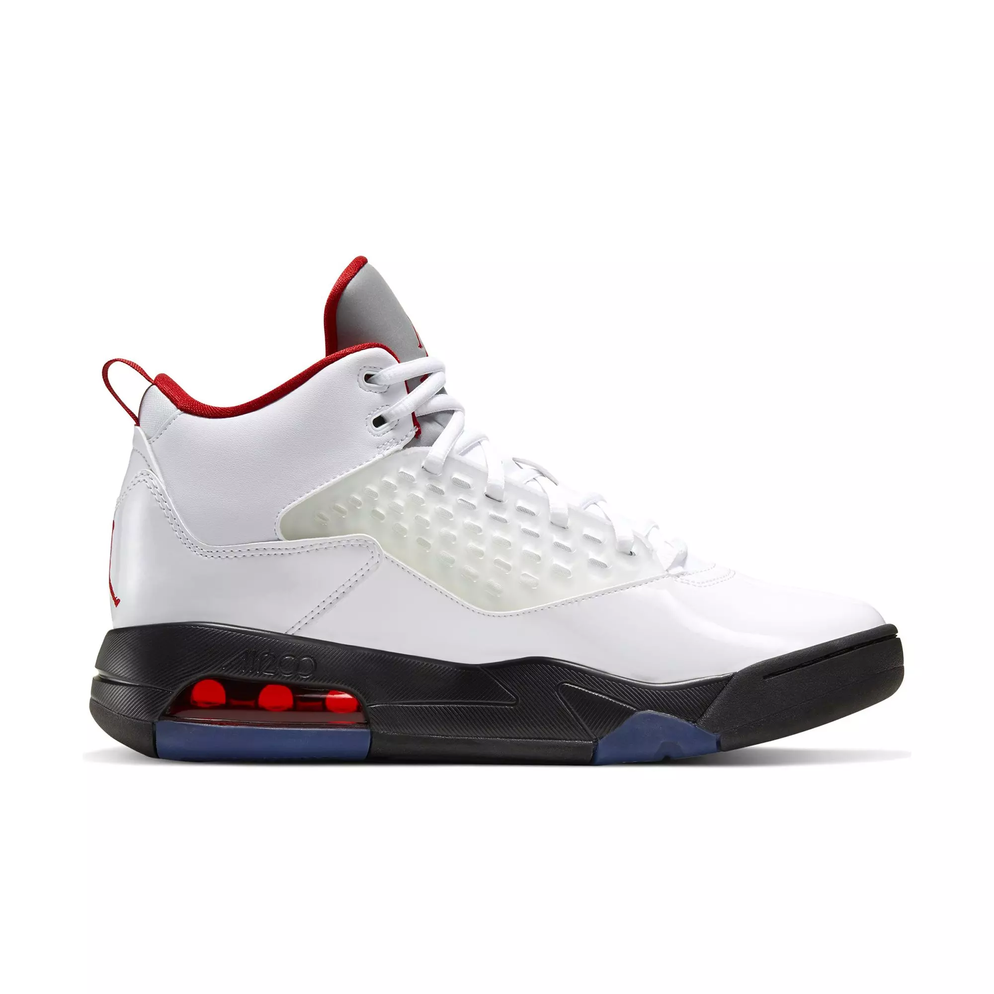 Jordan Maxin 200 "White/Gym Red/Black/Reflect Silver" Men's Shoe - WHITE/BLACK/RED