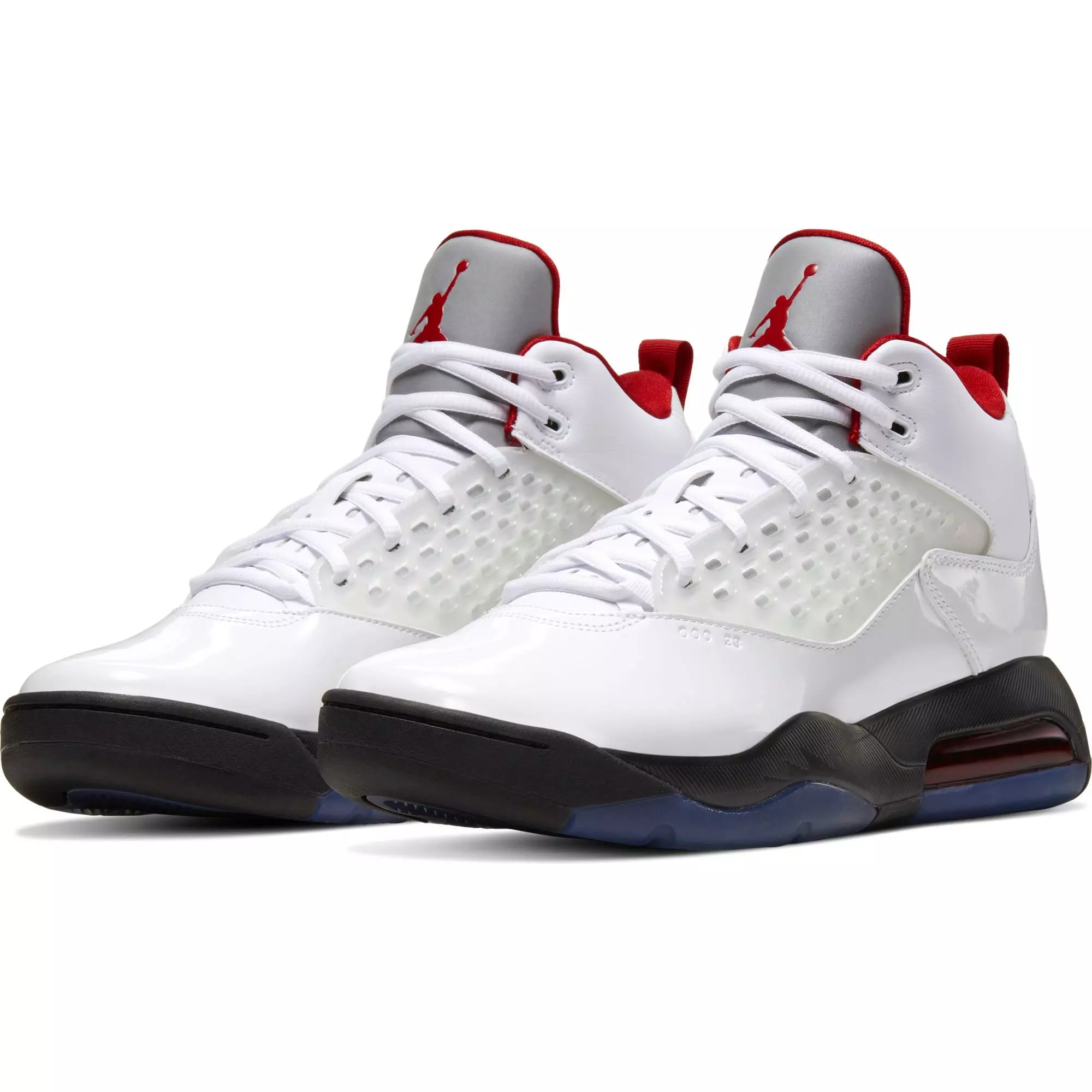 Jordan Maxin 200 "White/Gym Red/Black/Reflect Silver" Men's Shoe - WHITE/BLACK/RED