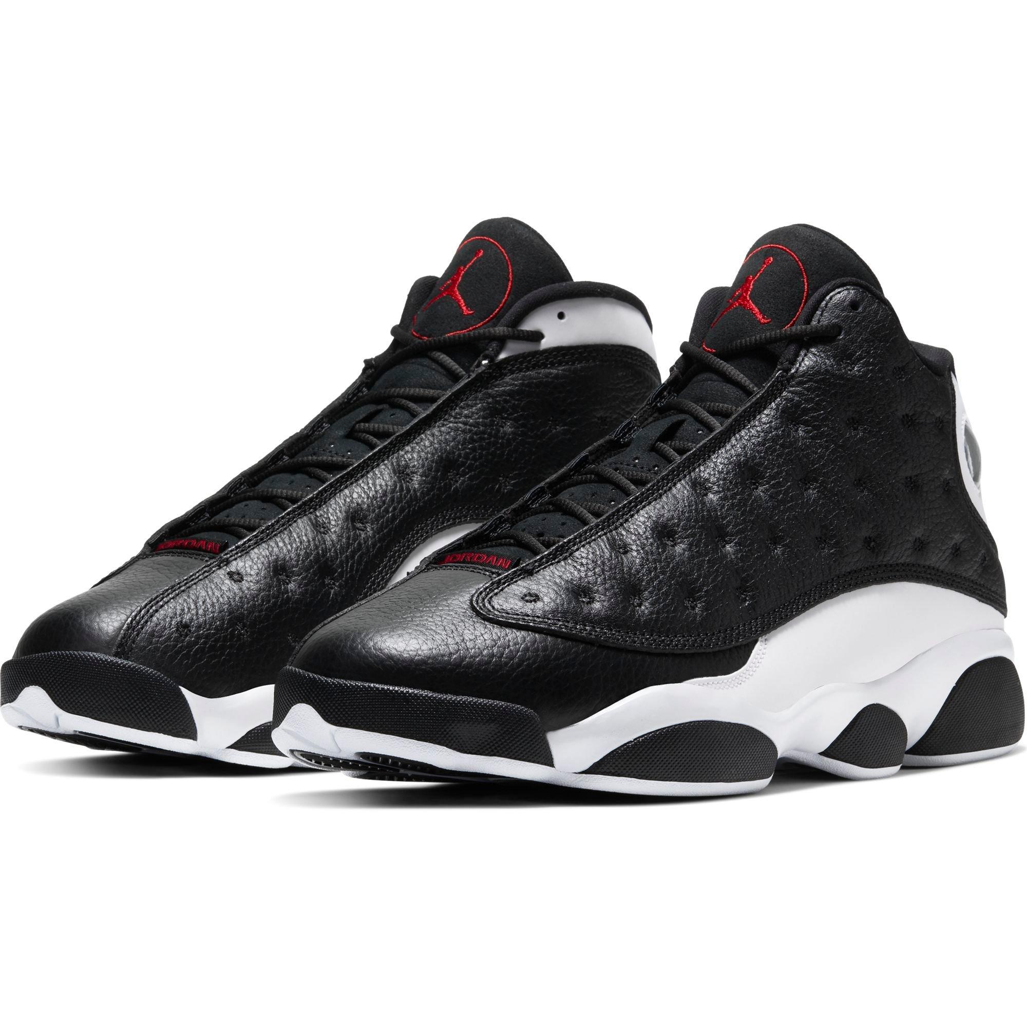 jordan 13 black and red mens