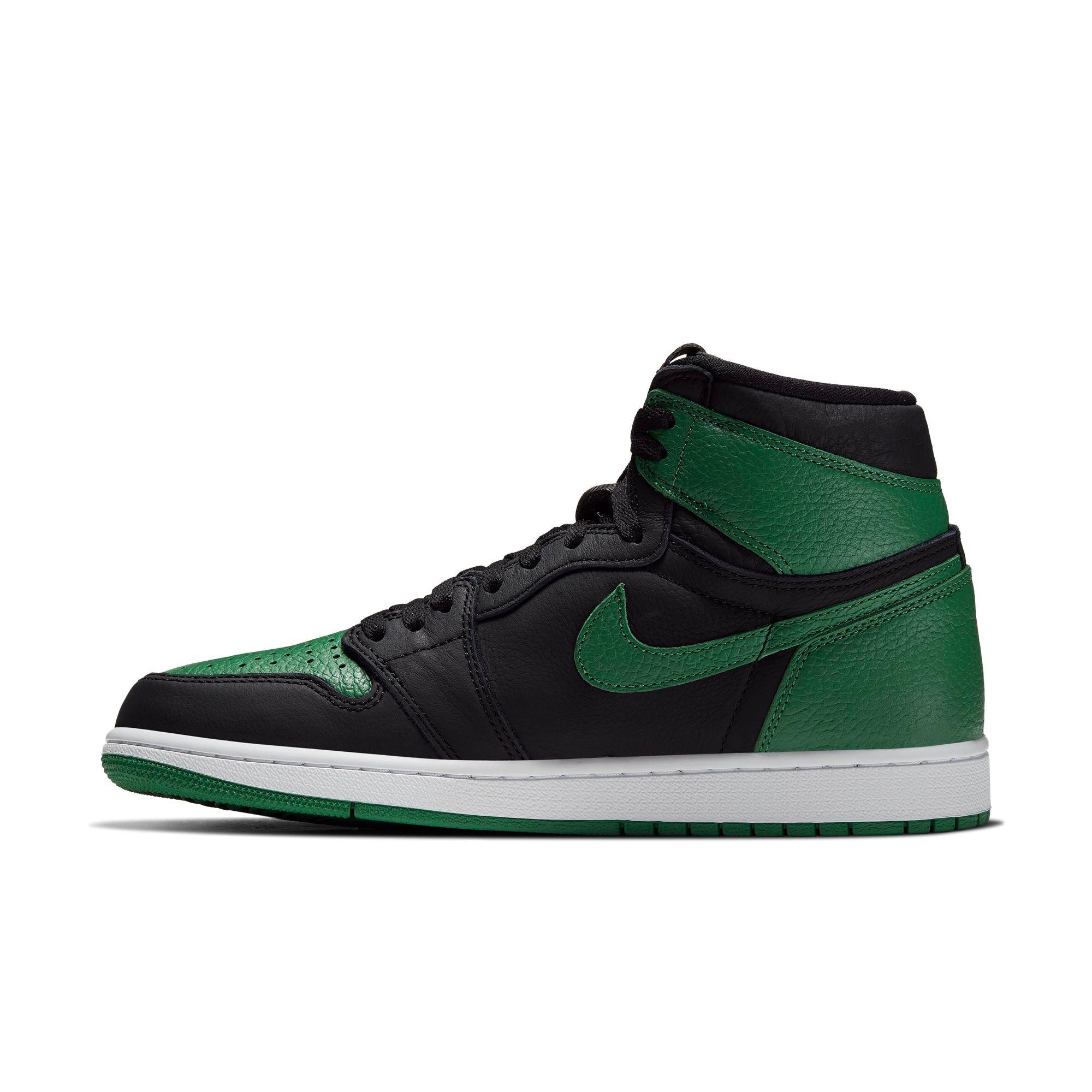 black and green jordans 1s