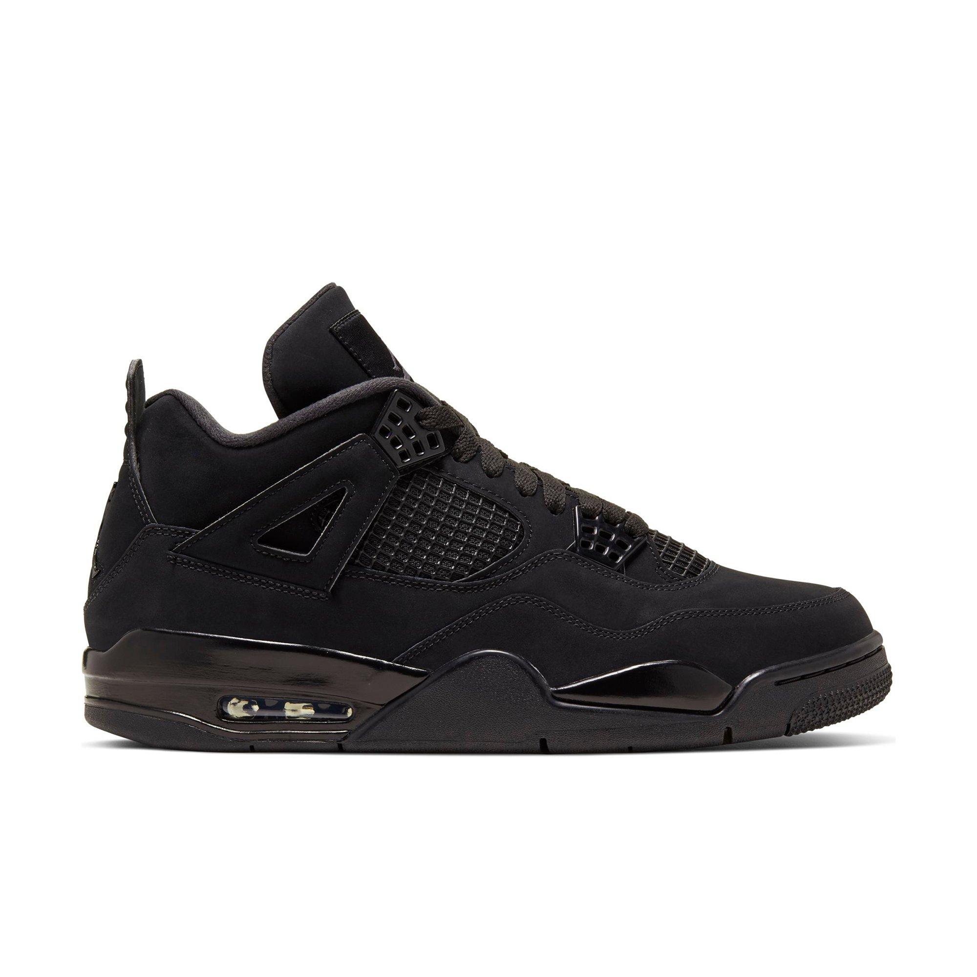 all black jordan 4 men