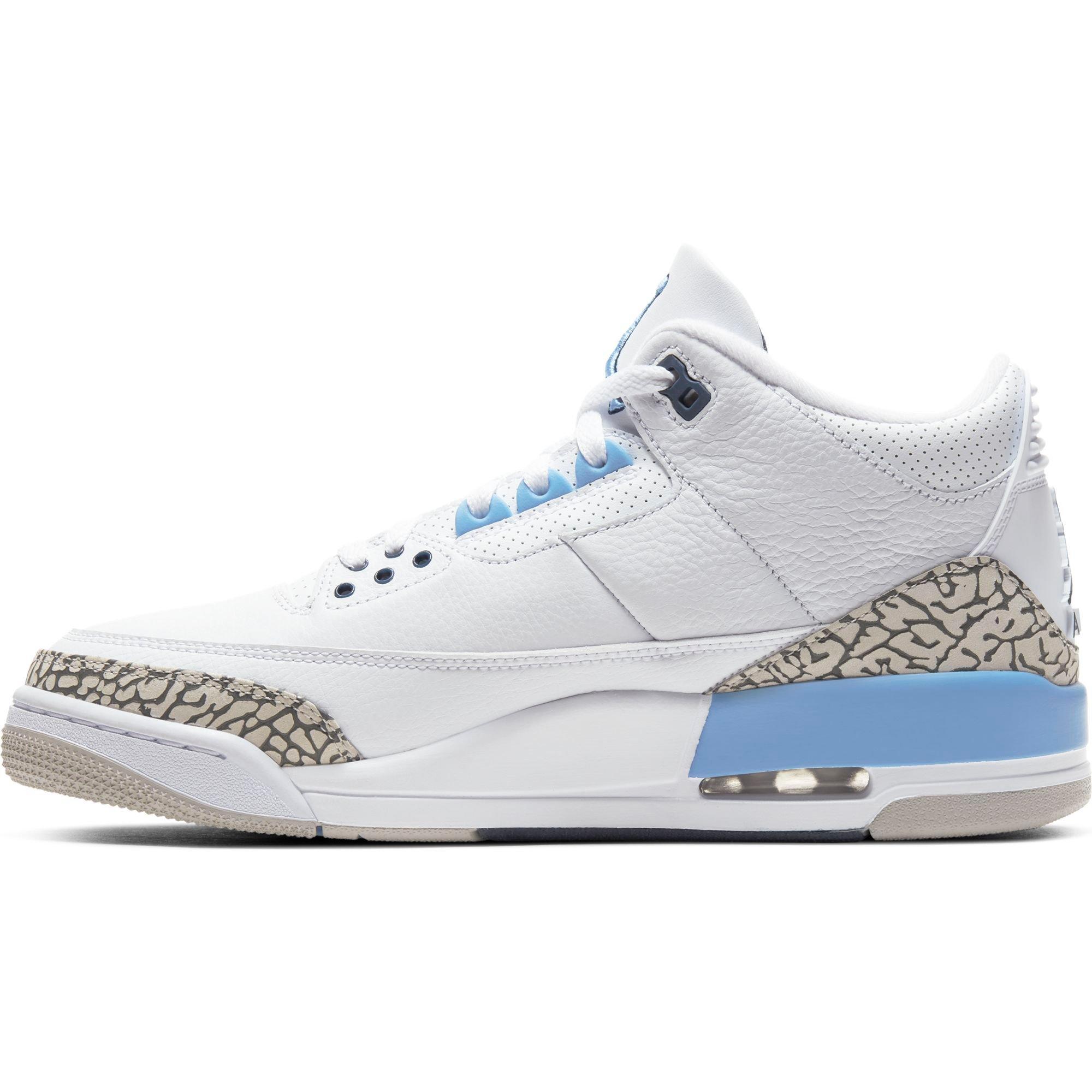 jordan 3s blue and white