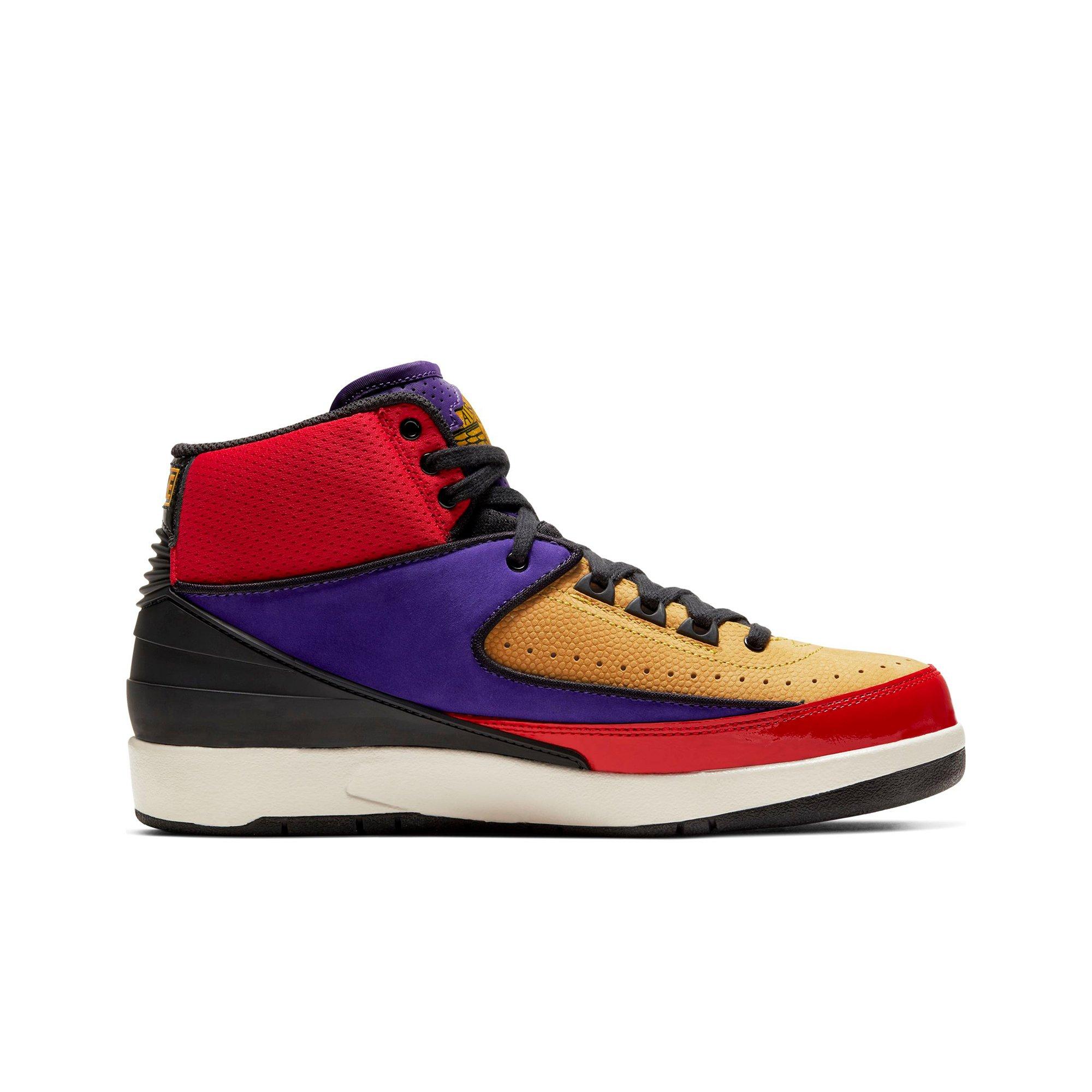 jordan 2 retro university red black court purple