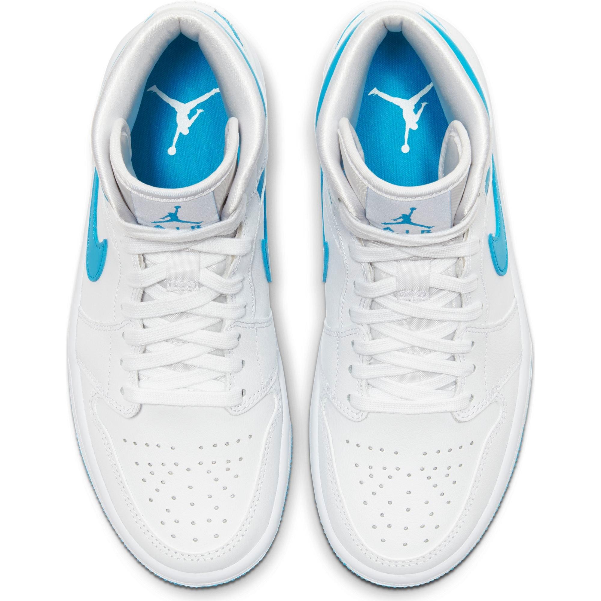 air jordan 1 mid wmns white powder blue