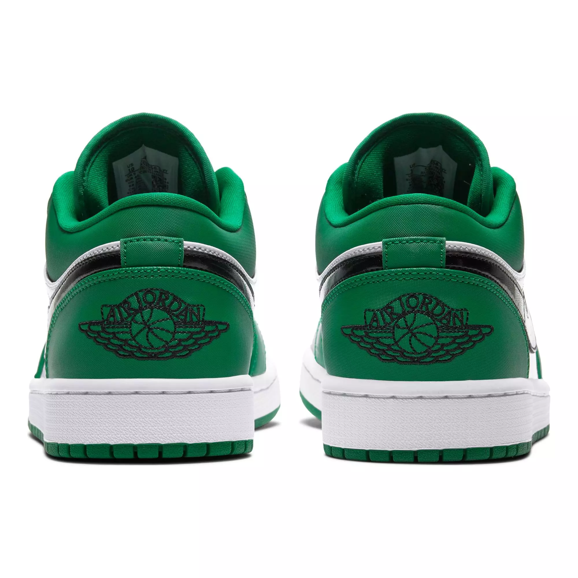 Jordan 1 Low "Pine Green/Black/White" Men's Shoe - BLACK/GREEN/RED