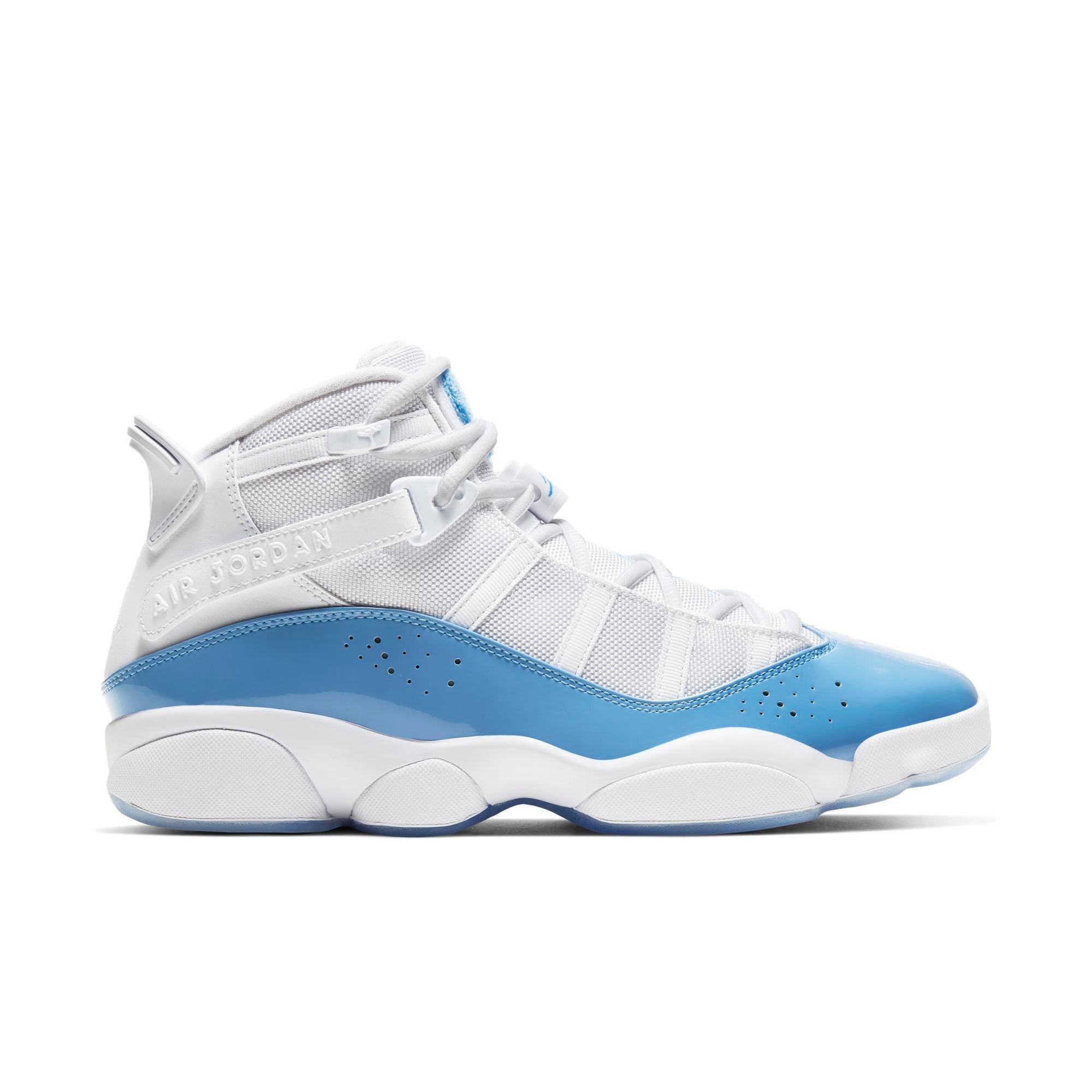 Jordan 6 rings shop blue and white