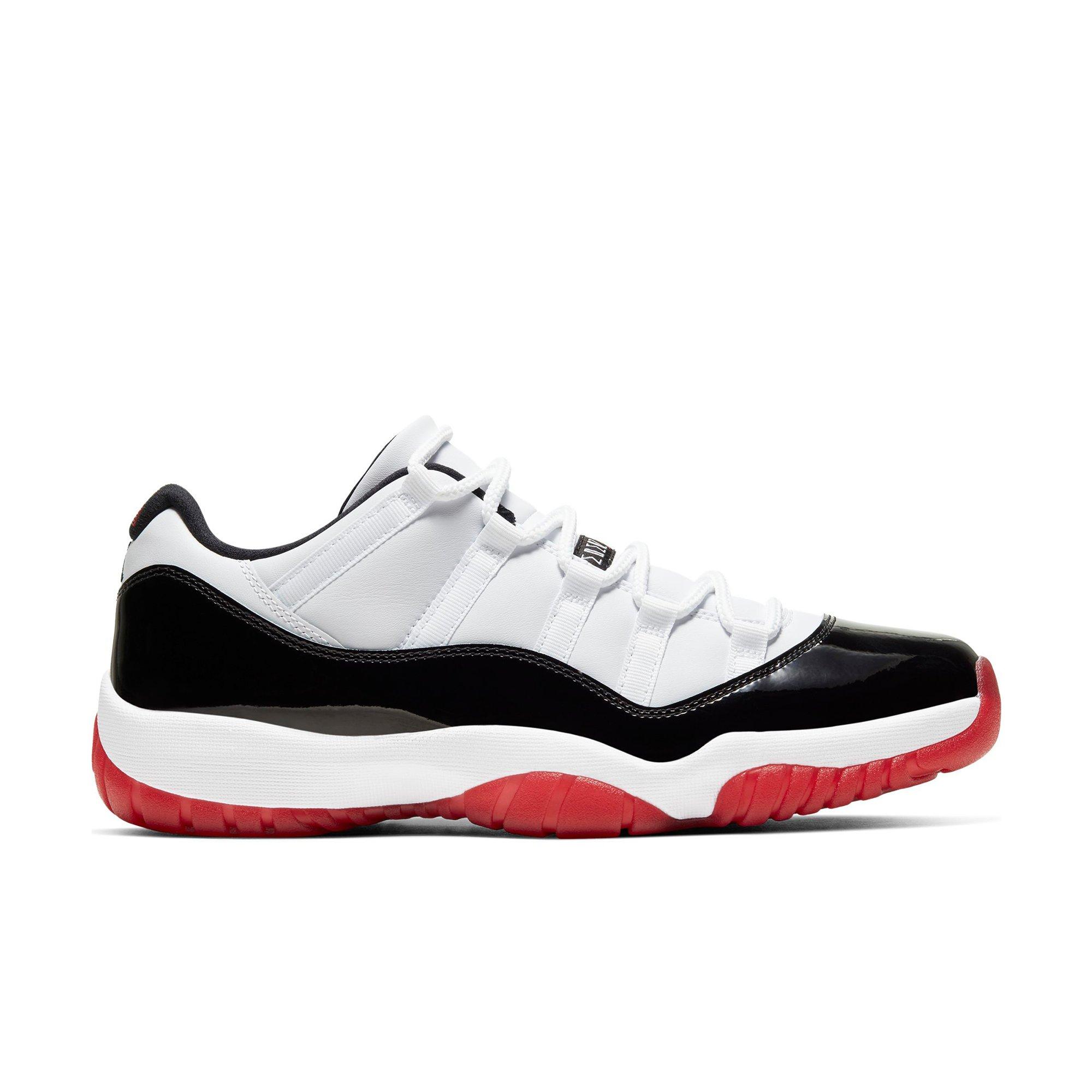 jordan retro 11 low red and black