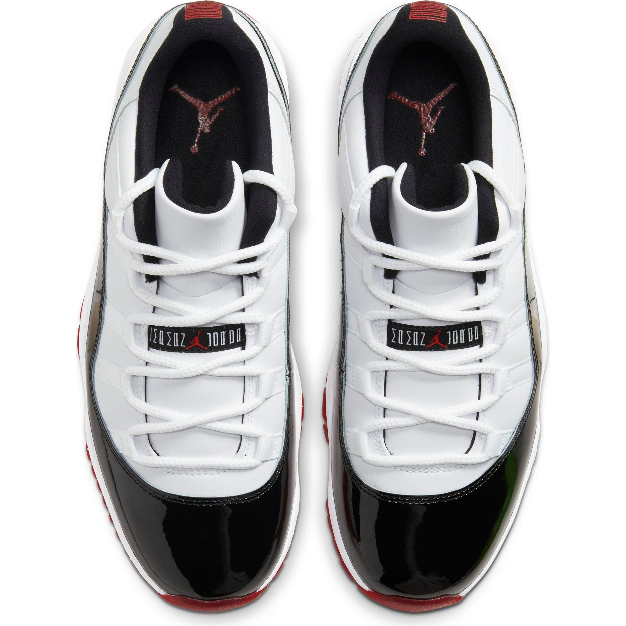 Jordan 11 Retro Low White University Red Black Men S Shoe Hibbett City Gear