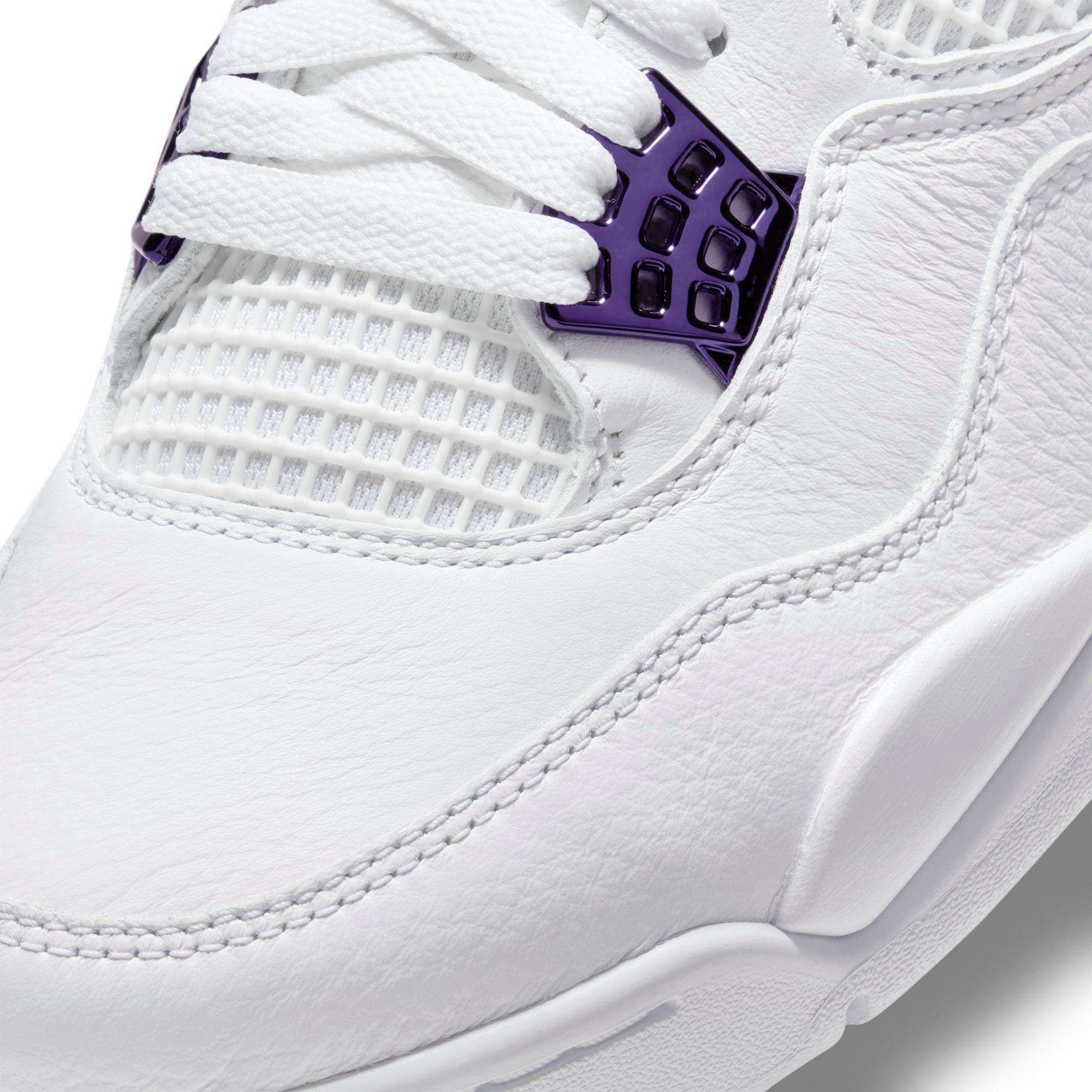 air jordan 4 retro white court purple