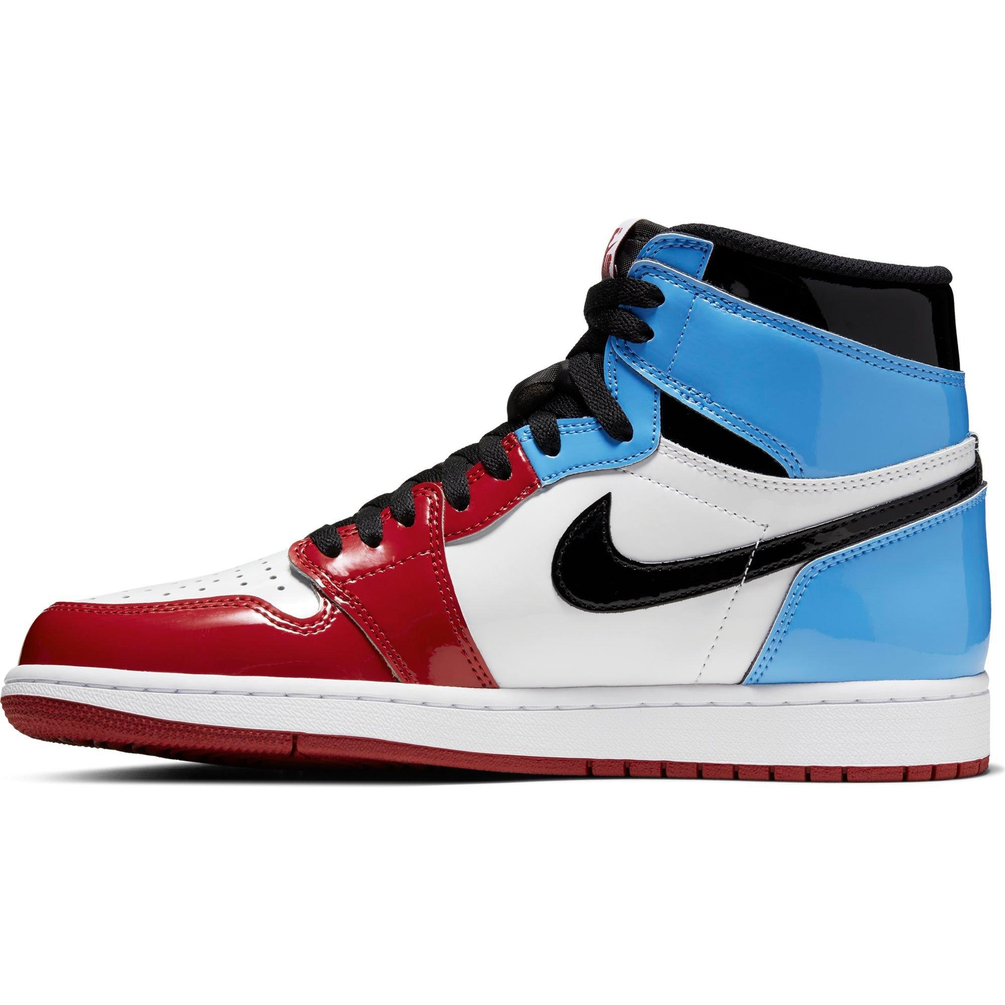 jordan 1 blue white and red