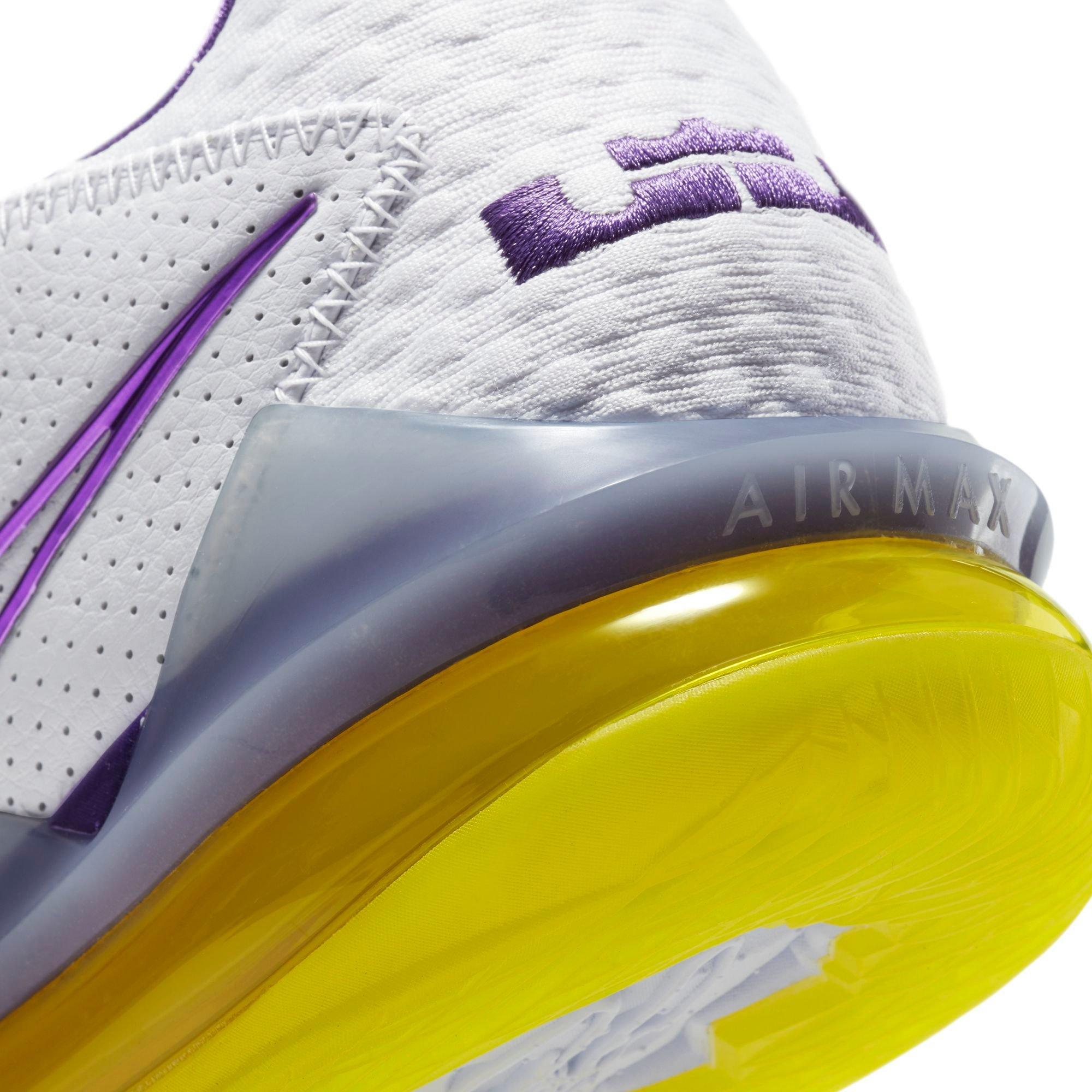 lebron shoes white and purple