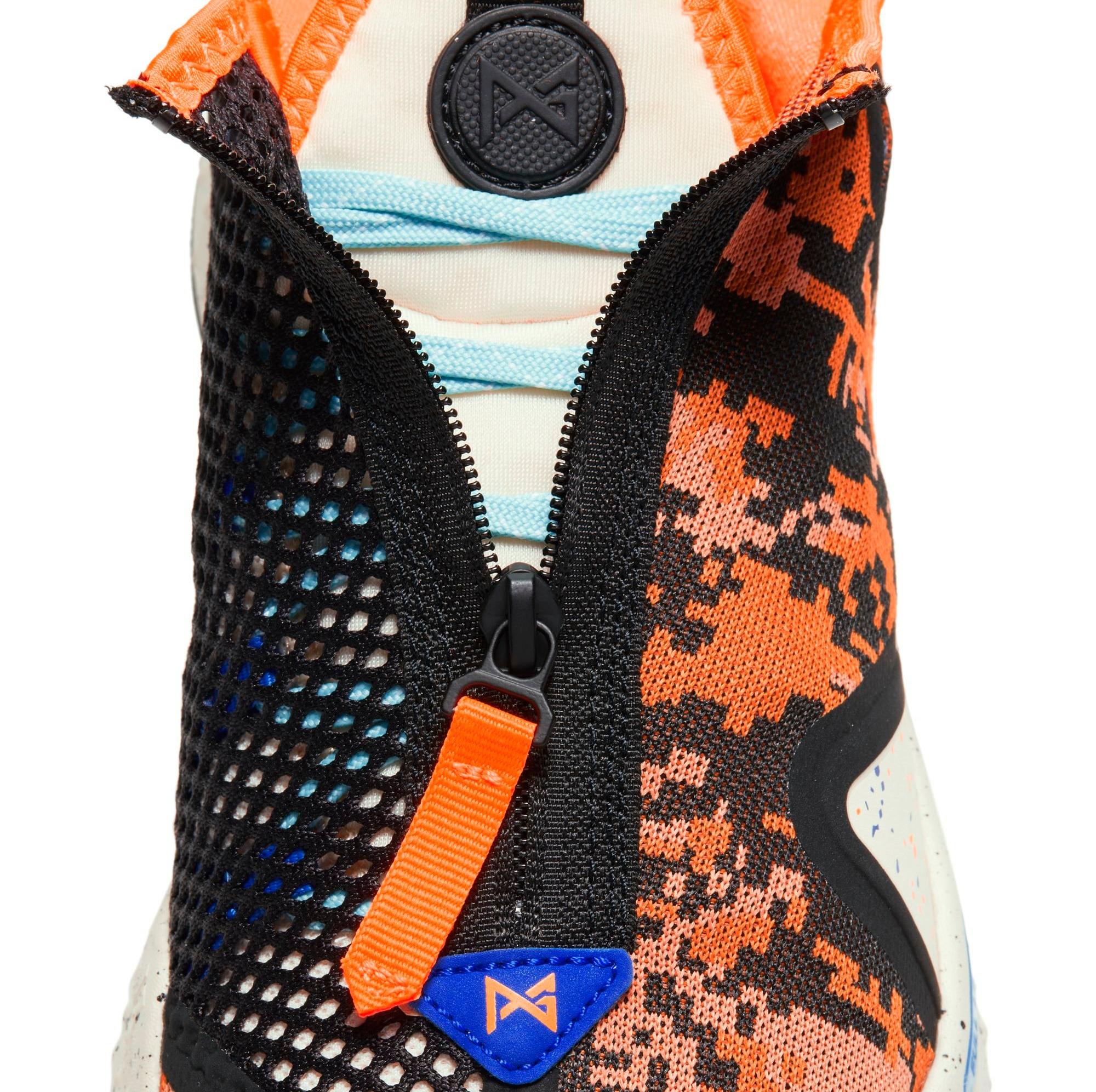 Nike PG 4 "Digi Camo" Light Cream/Total Orange Men's Basketball Shoe