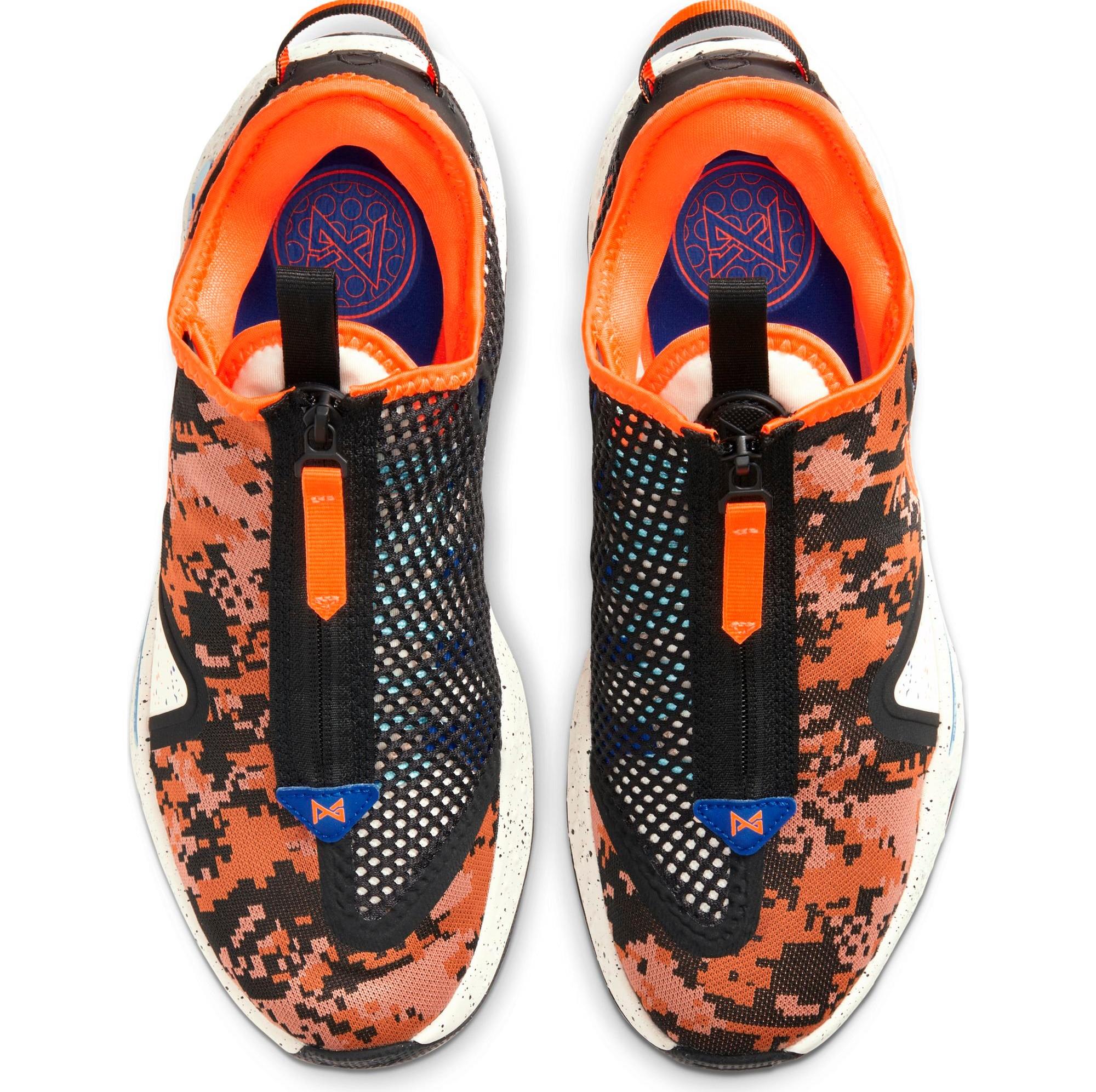 Nike PG 4 "Digi Camo" Light Cream/Total Orange Men's Basketball Shoe