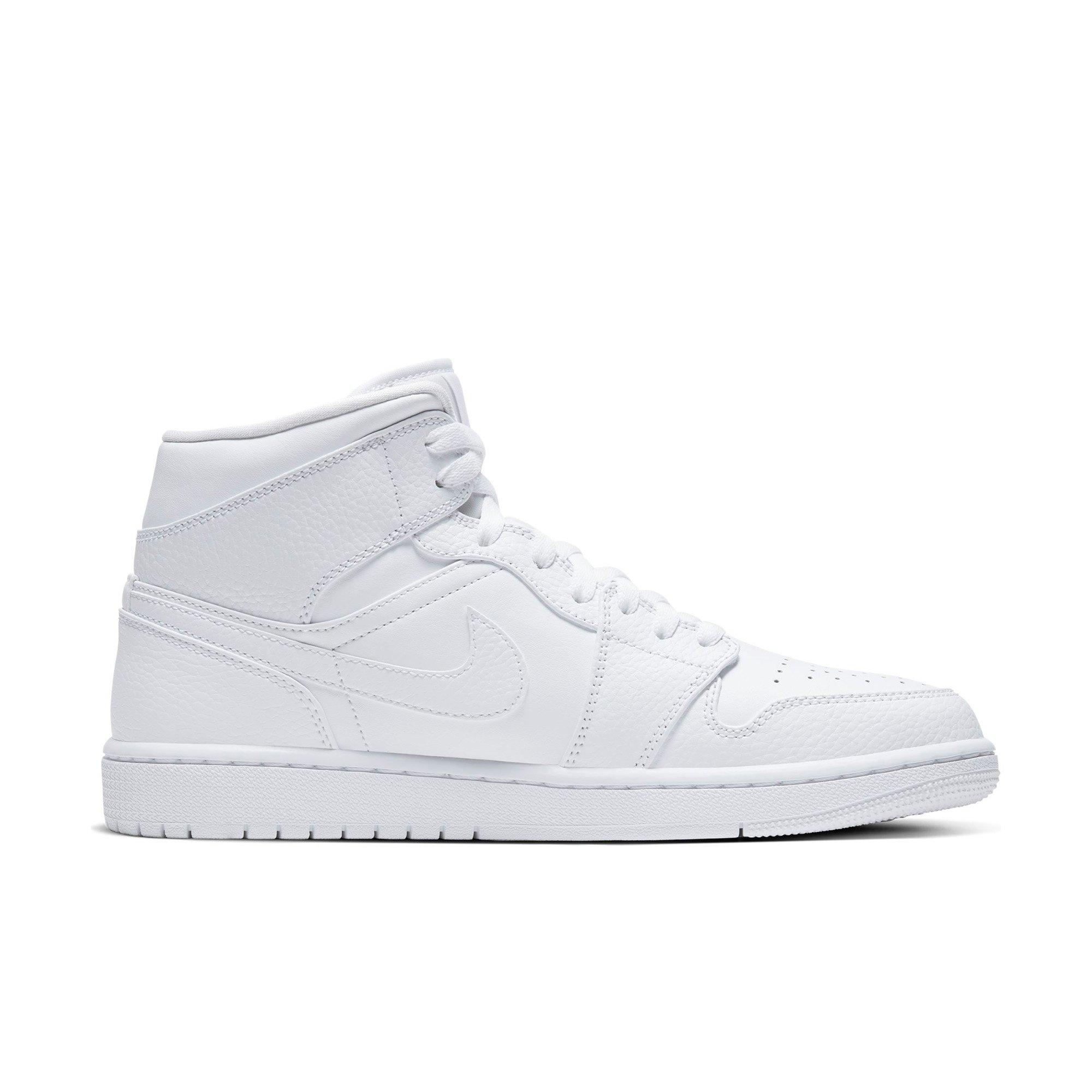 jordan 1 all white mid