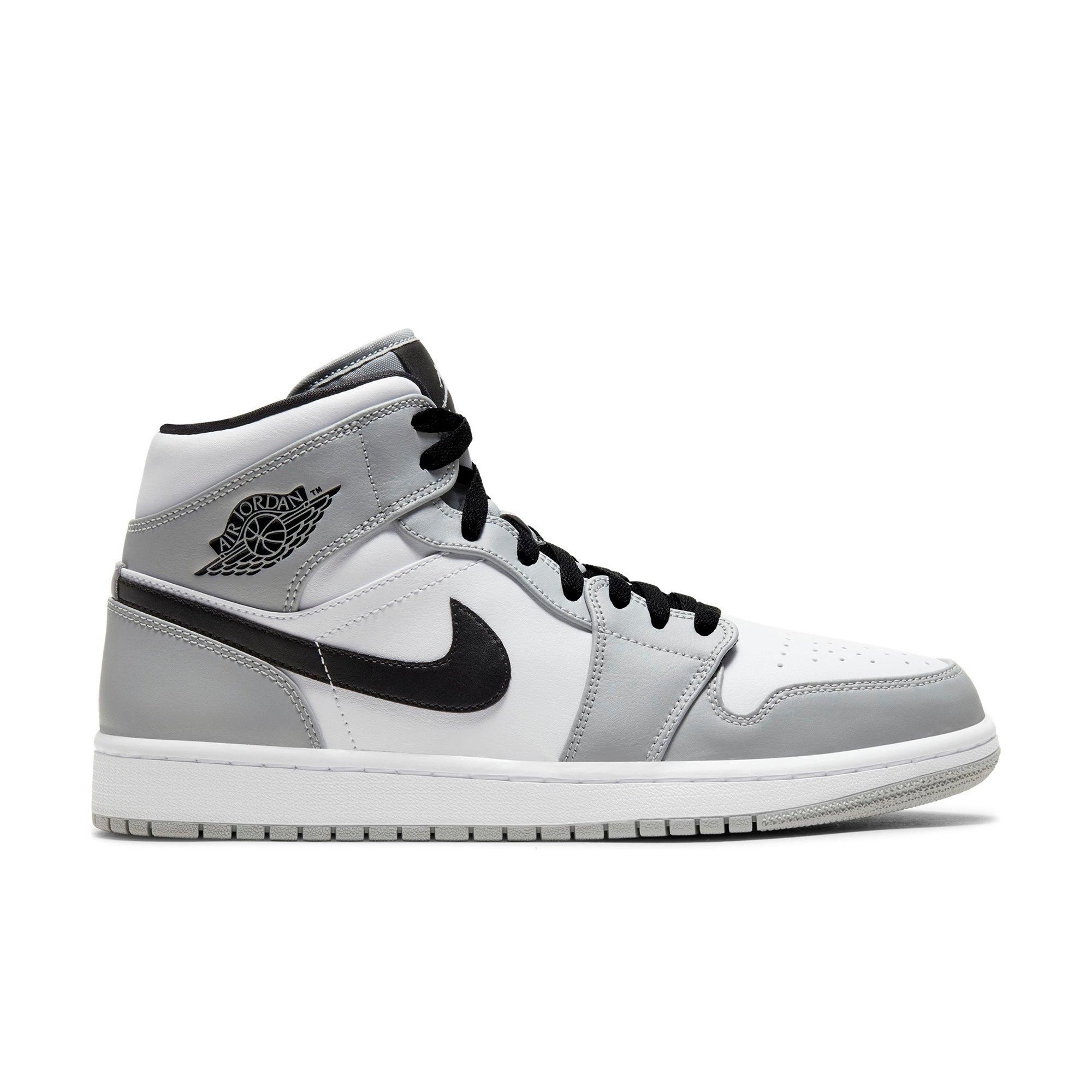 grey and white jordans men