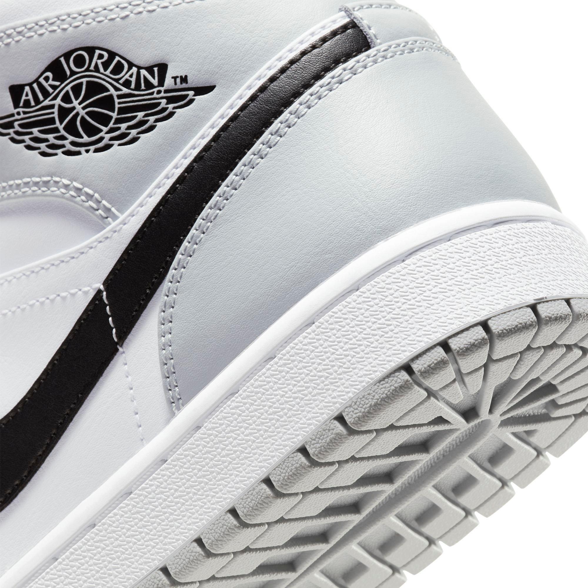 Jordan 1 Mid Smoke Grey/Black/White Men's Shoe - Hibbett | City Gear