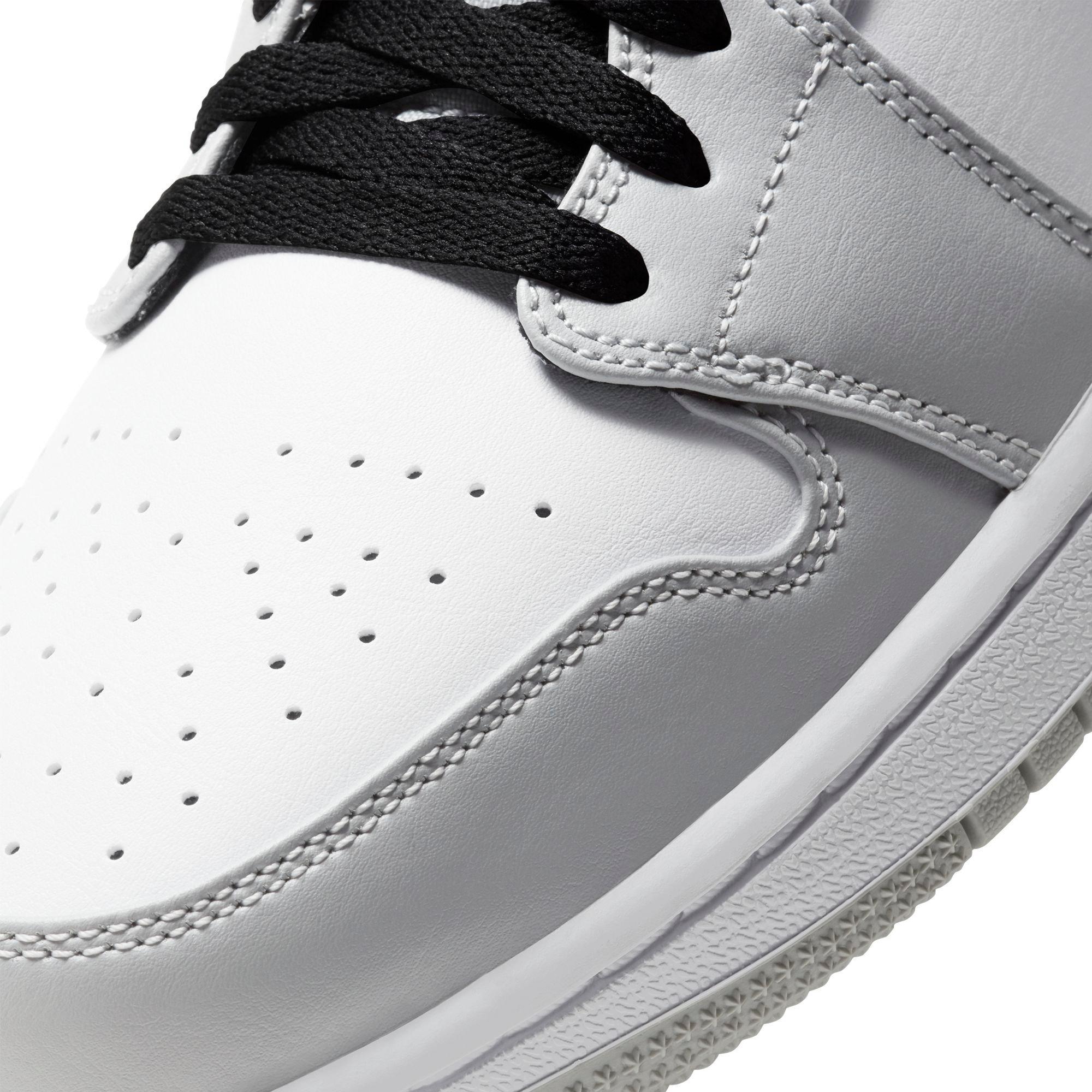 Jordan 1 on sale white black grey