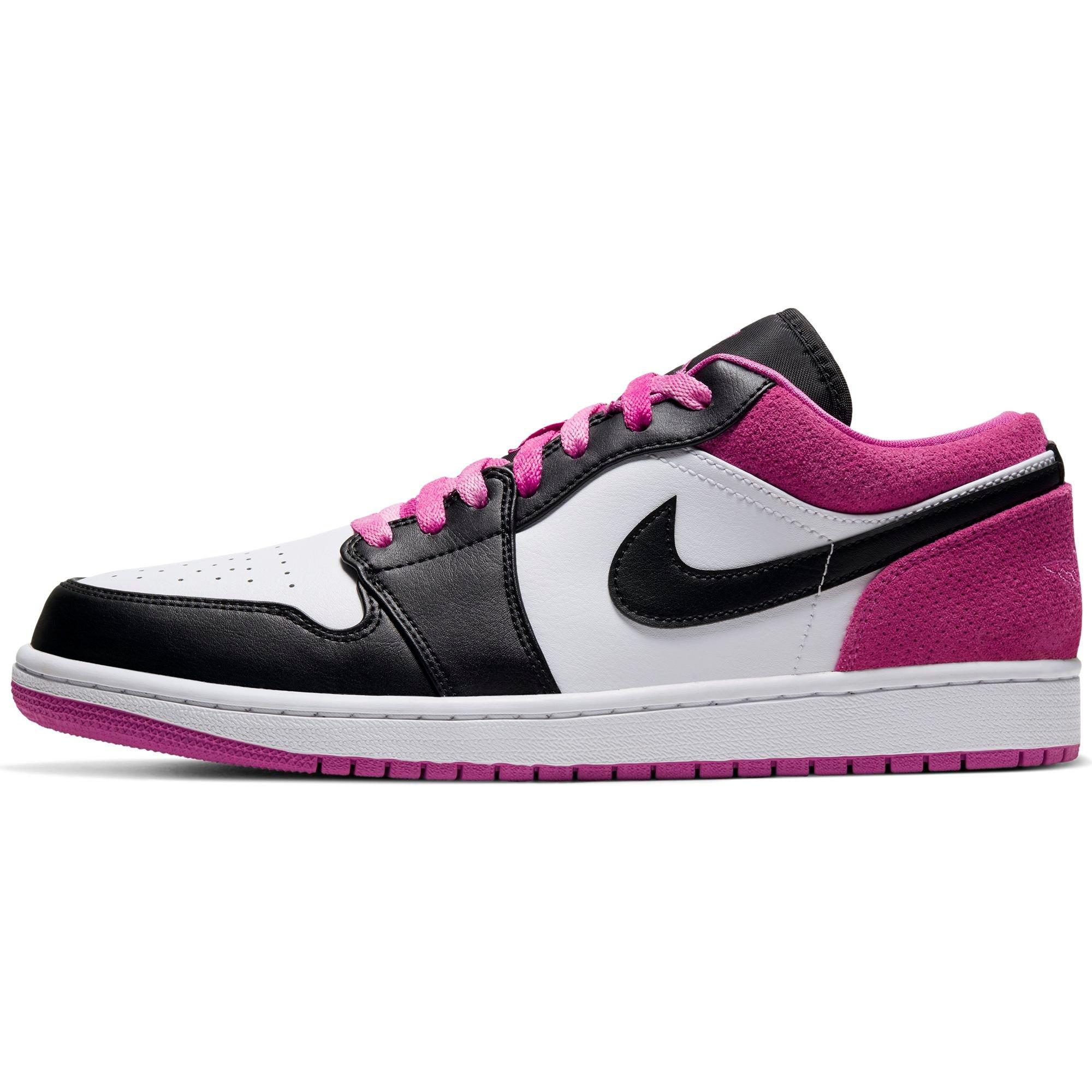 jordan 1 low fuchsia on feet