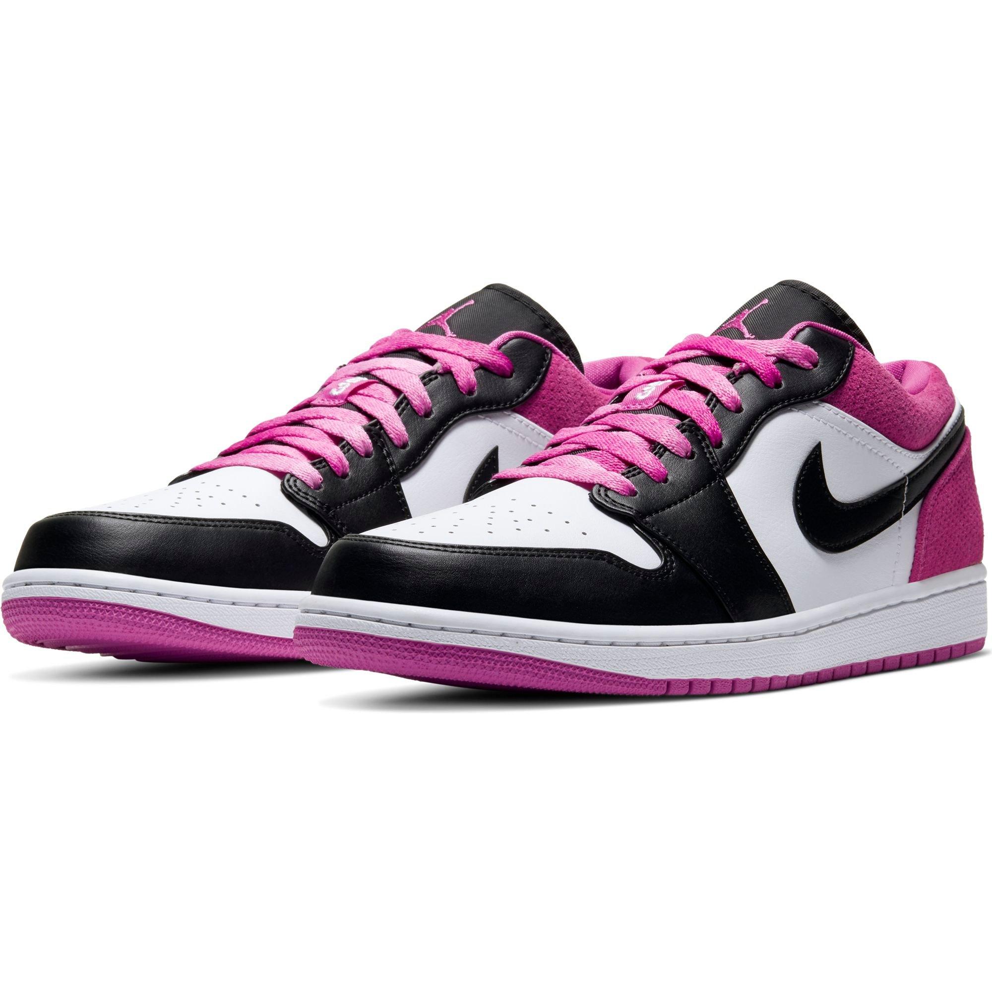 Jordan 1 Low Fuchsia White Black Men S Shoe Hibbett City Gear