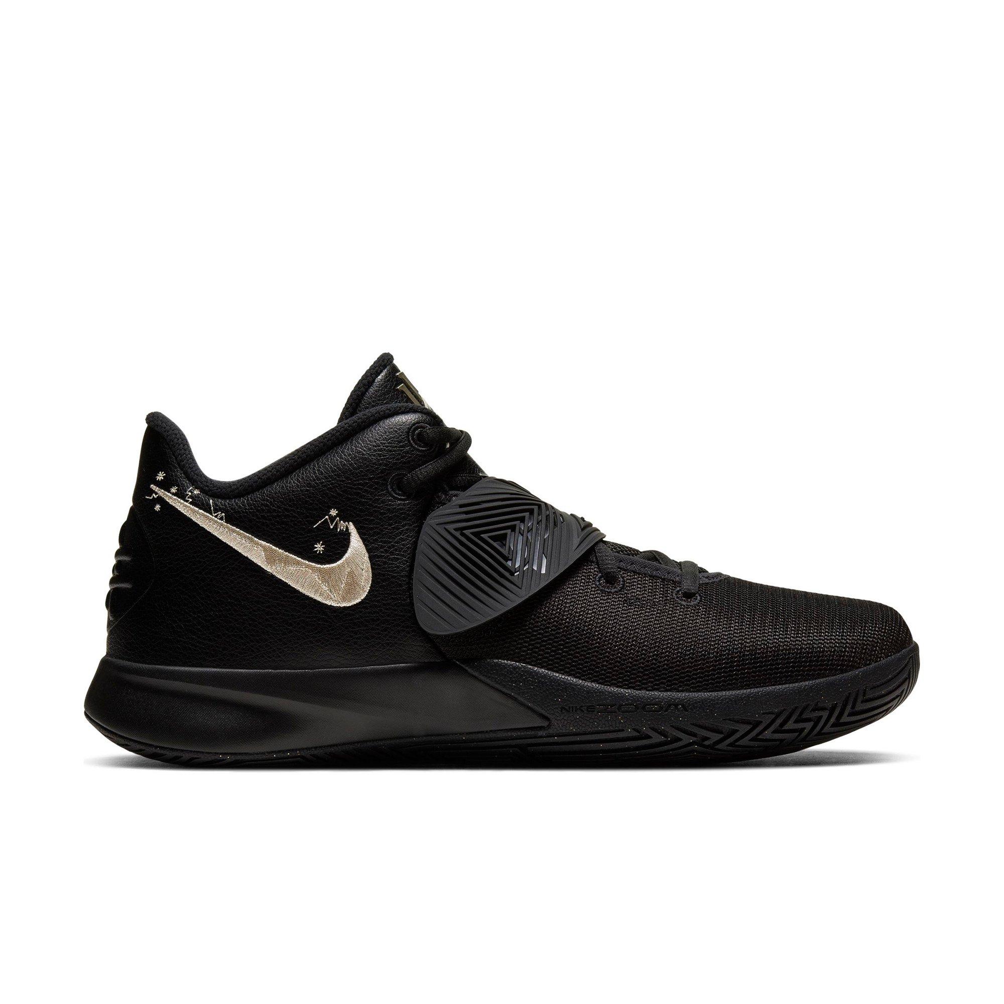 kyrie irving shoes 3 black and gold