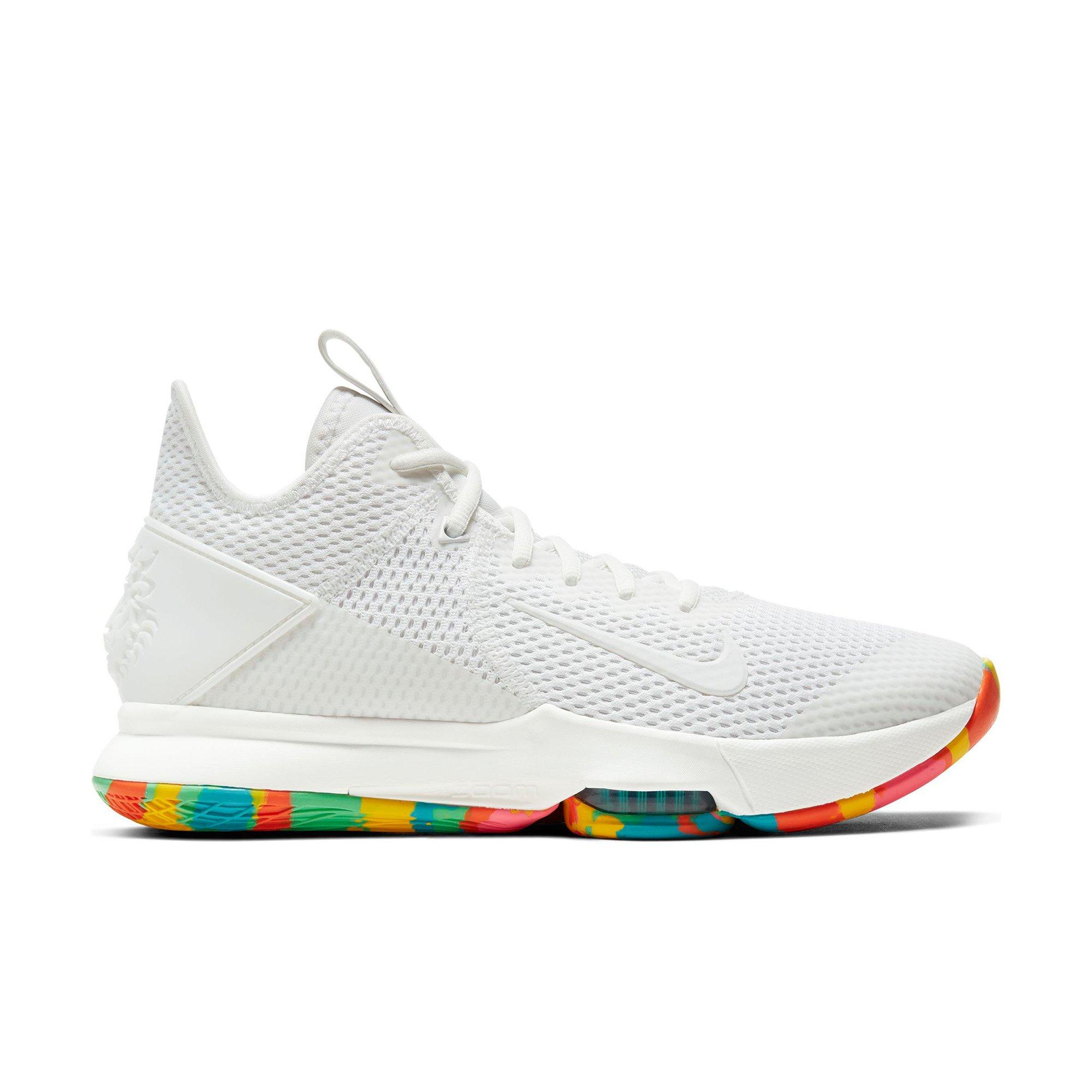 rainbow bottom basketball shoes