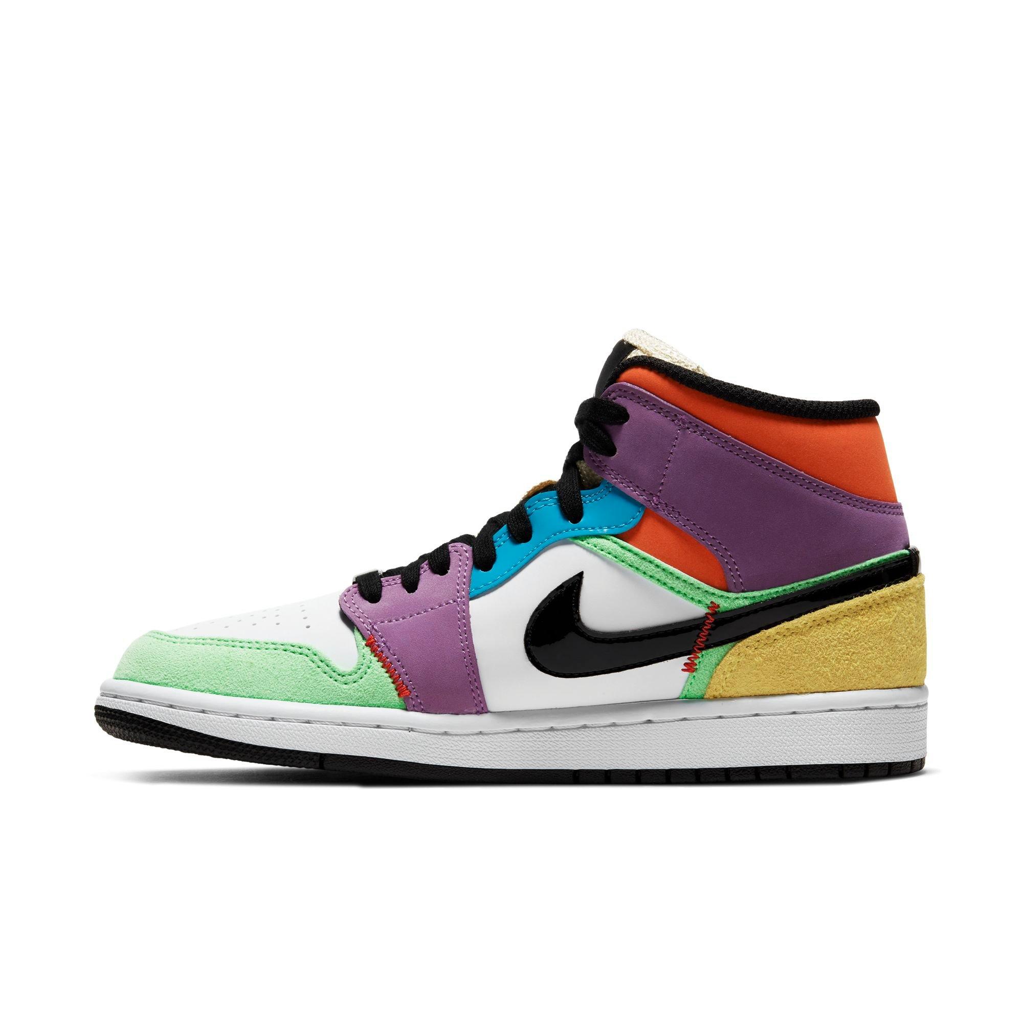 jordan retro 1 mid se multicolor casual shoes