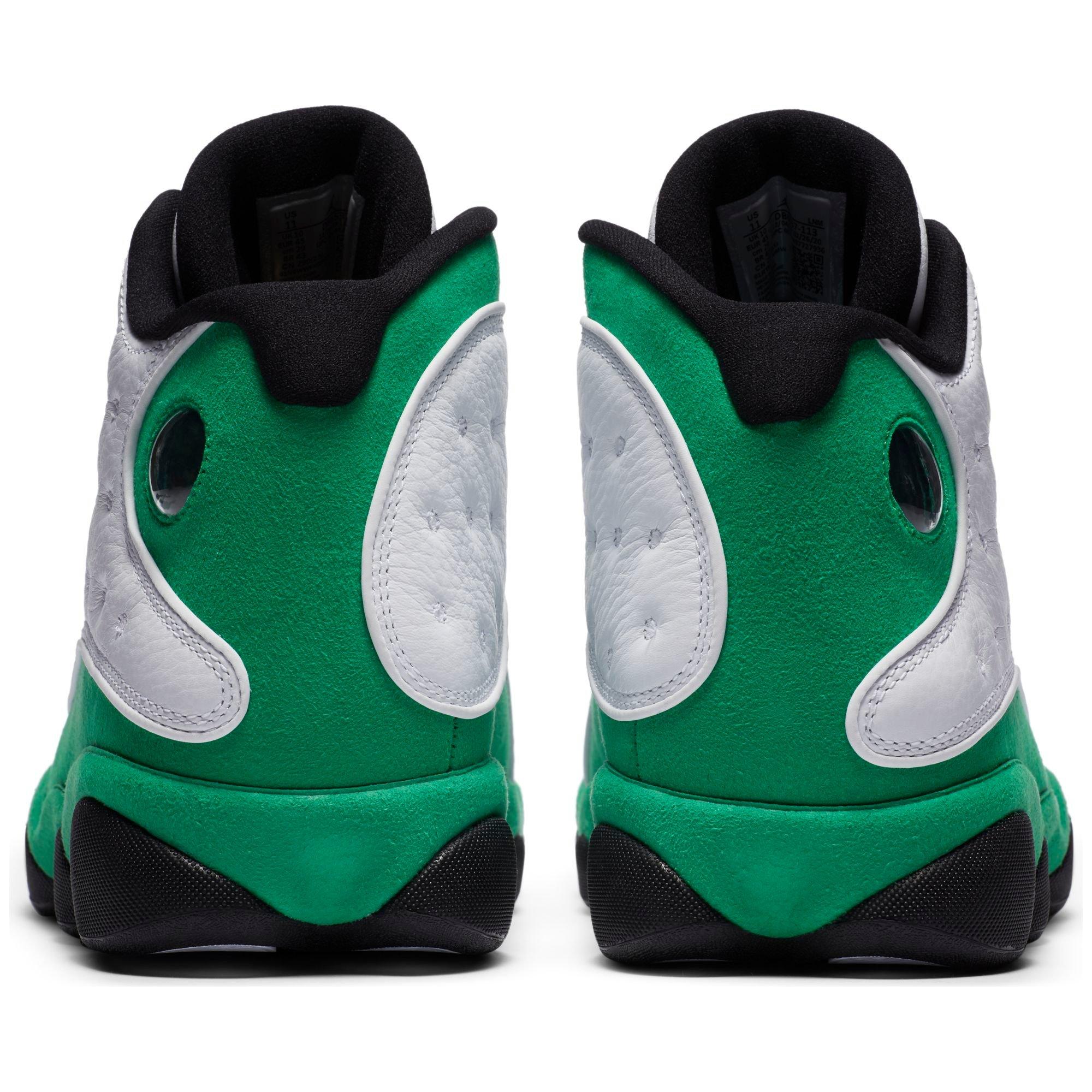 Jordan 13 Retro "White/Lucky Green" Men's Shoe - WHITE/GREEN Thumbnail View 9