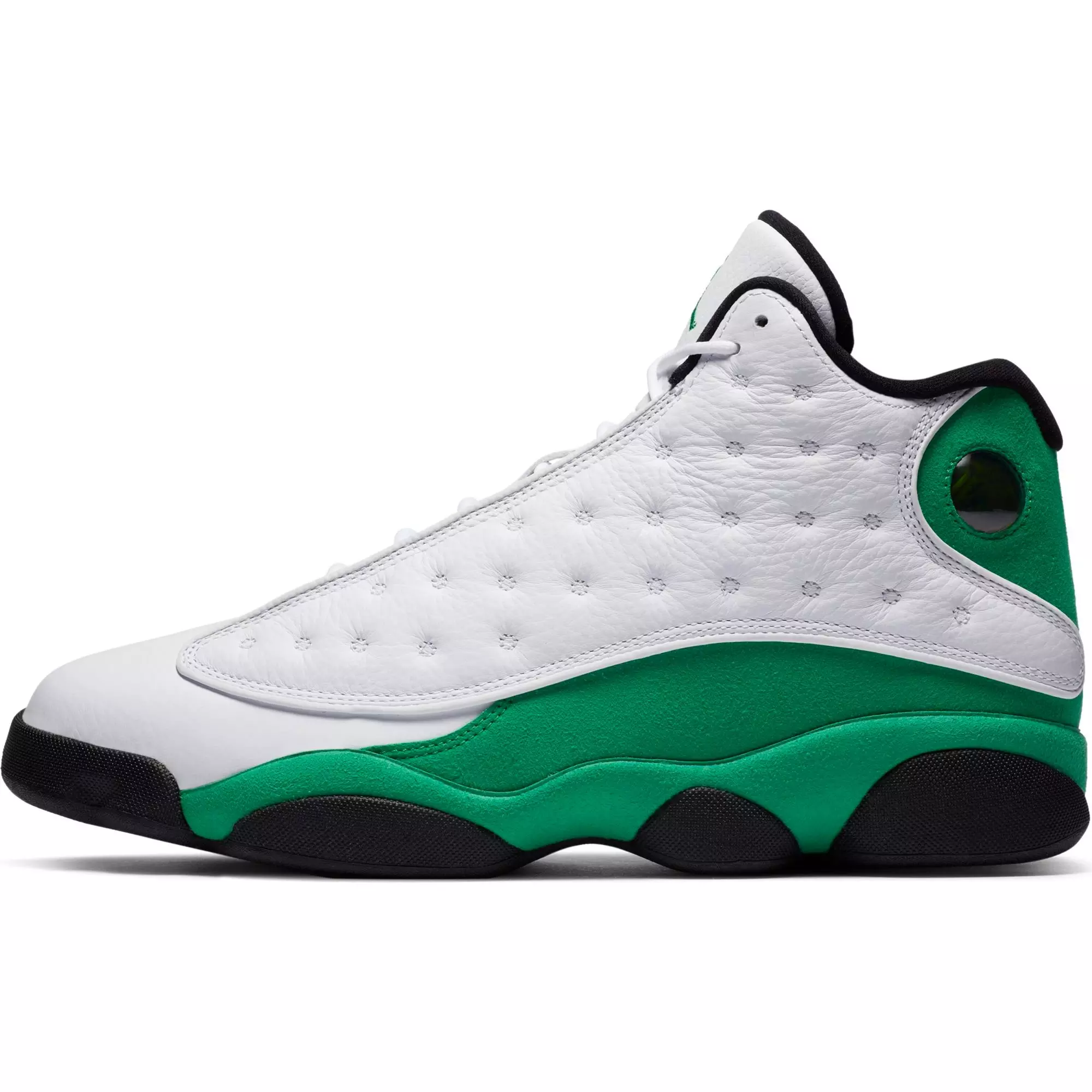 Jordan 13 Retro "White/Lucky Green" Men's Shoe - WHITE/GREEN