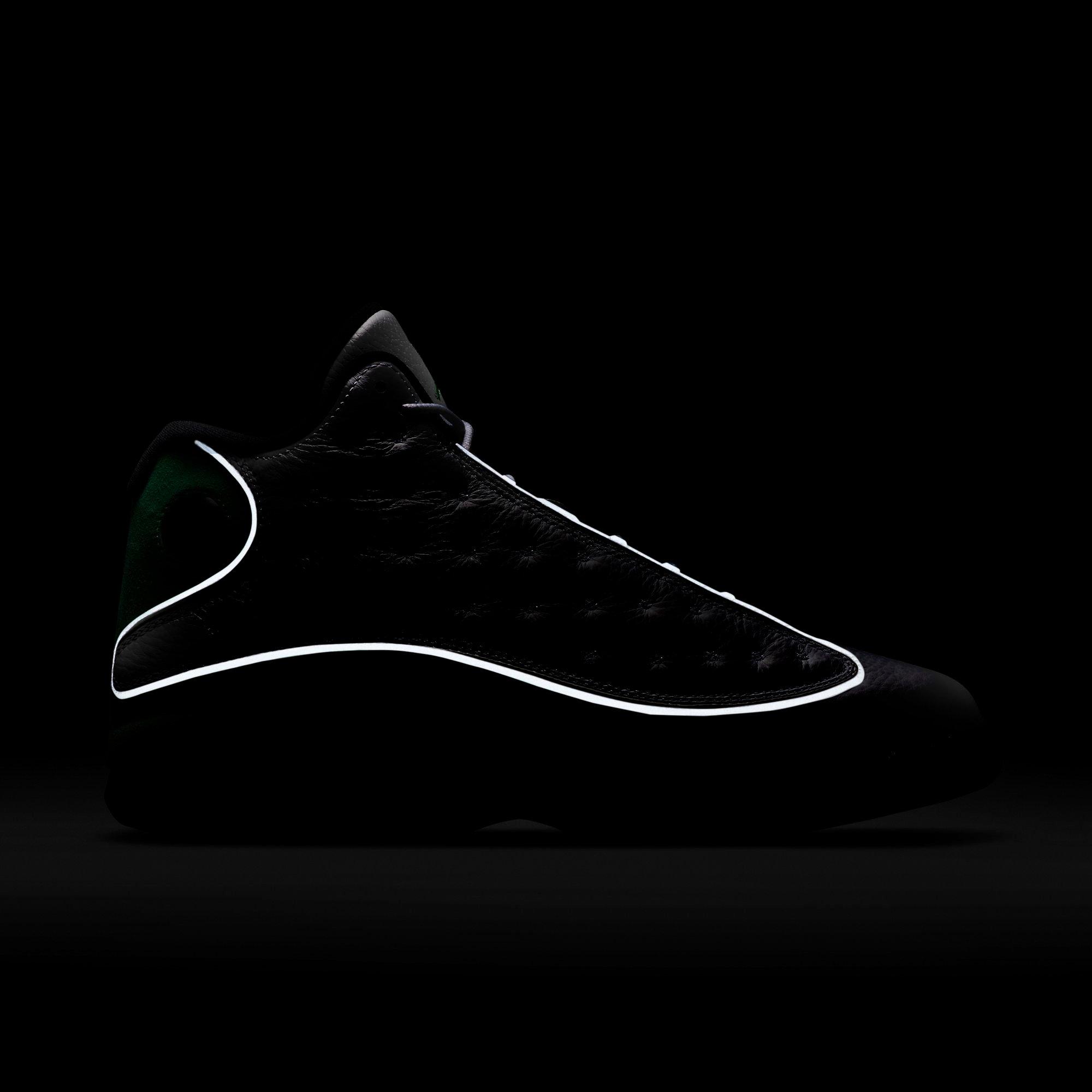 Jordan 13 Retro "White/Lucky Green" Men's Shoe - WHITE/GREEN Thumbnail View 2