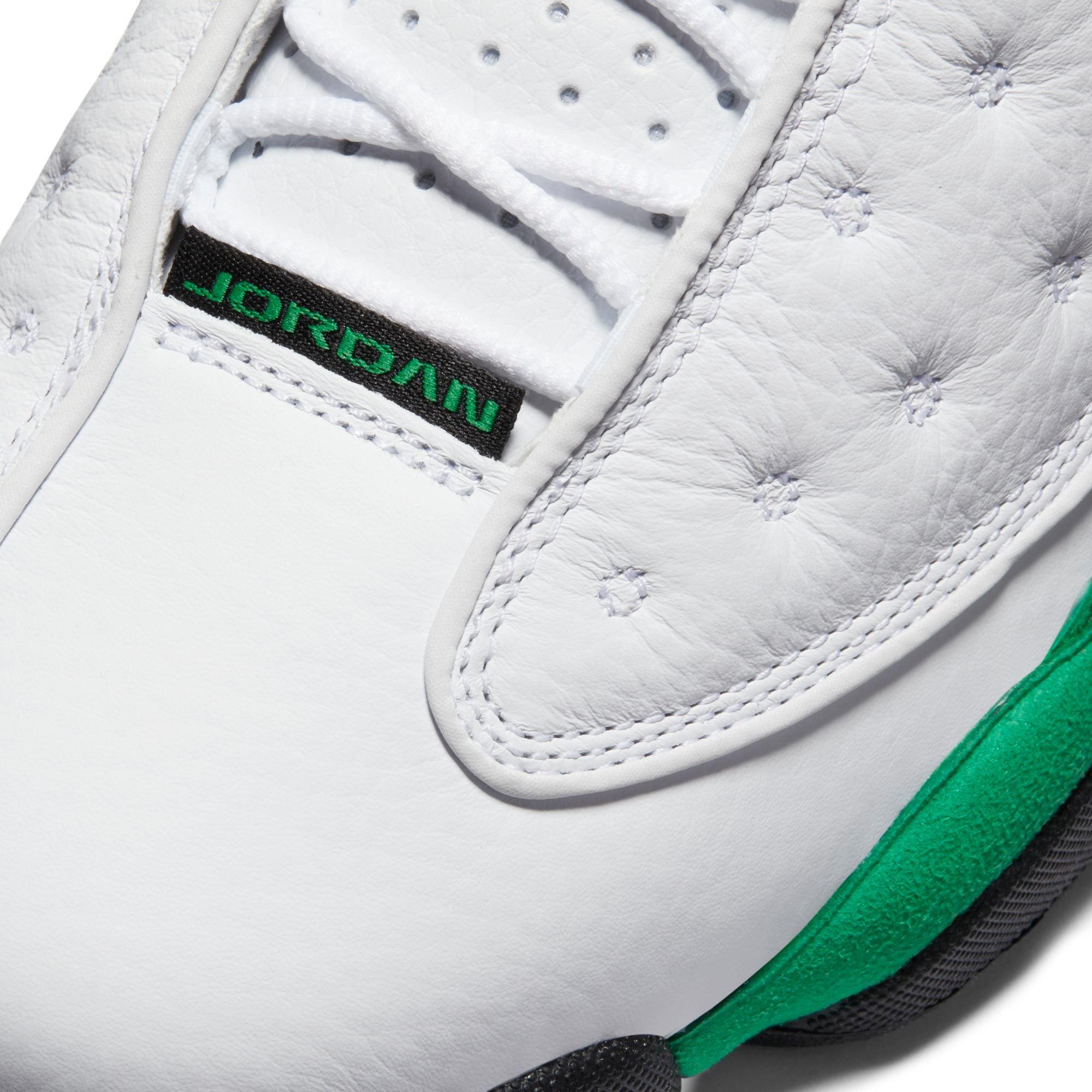 Jordan 13 Retro "White/Lucky Green" Men's Shoe - WHITE/GREEN Thumbnail View 5