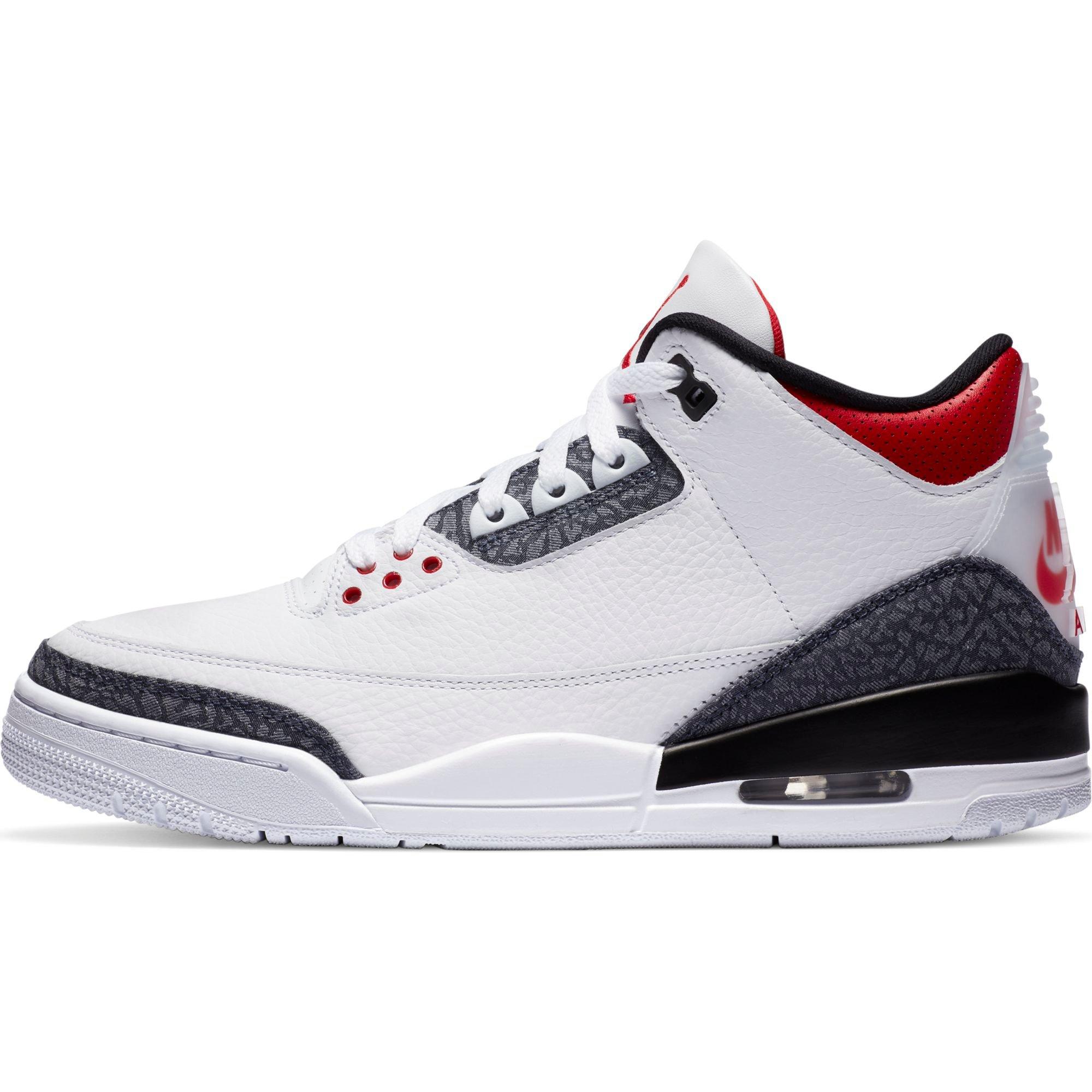 black and red 3s