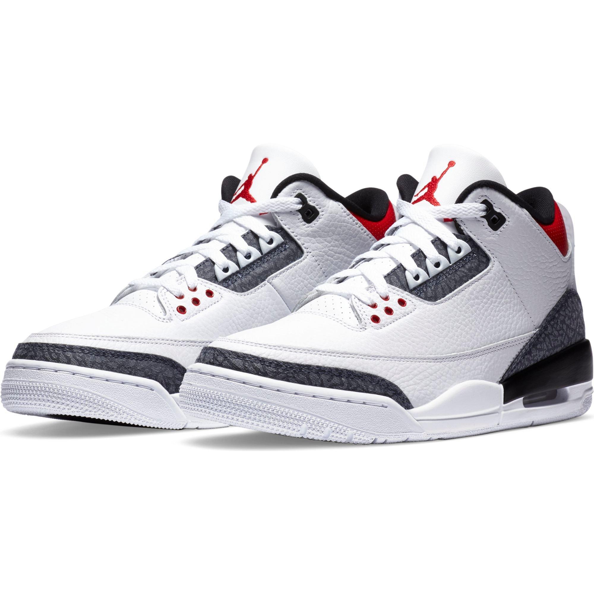 Jordan 3 Retro SE "White/Fire Red/Black" Men's Shoe - WHITE/RED/BLACK Thumbnail View 5