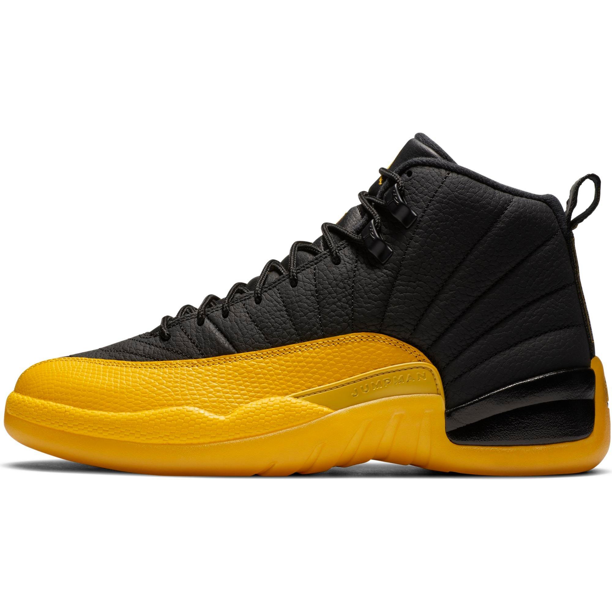 black and yellow 12s hibbett sports